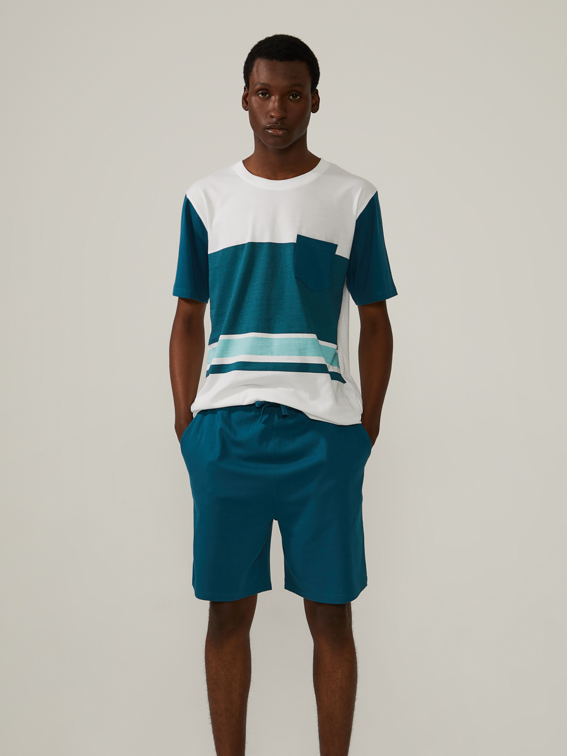 Pijama curto estampado