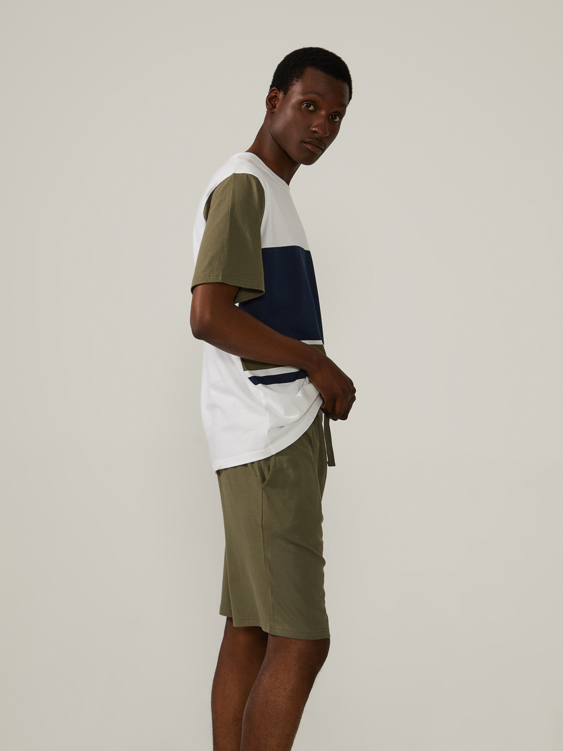 Pijama curto estampado