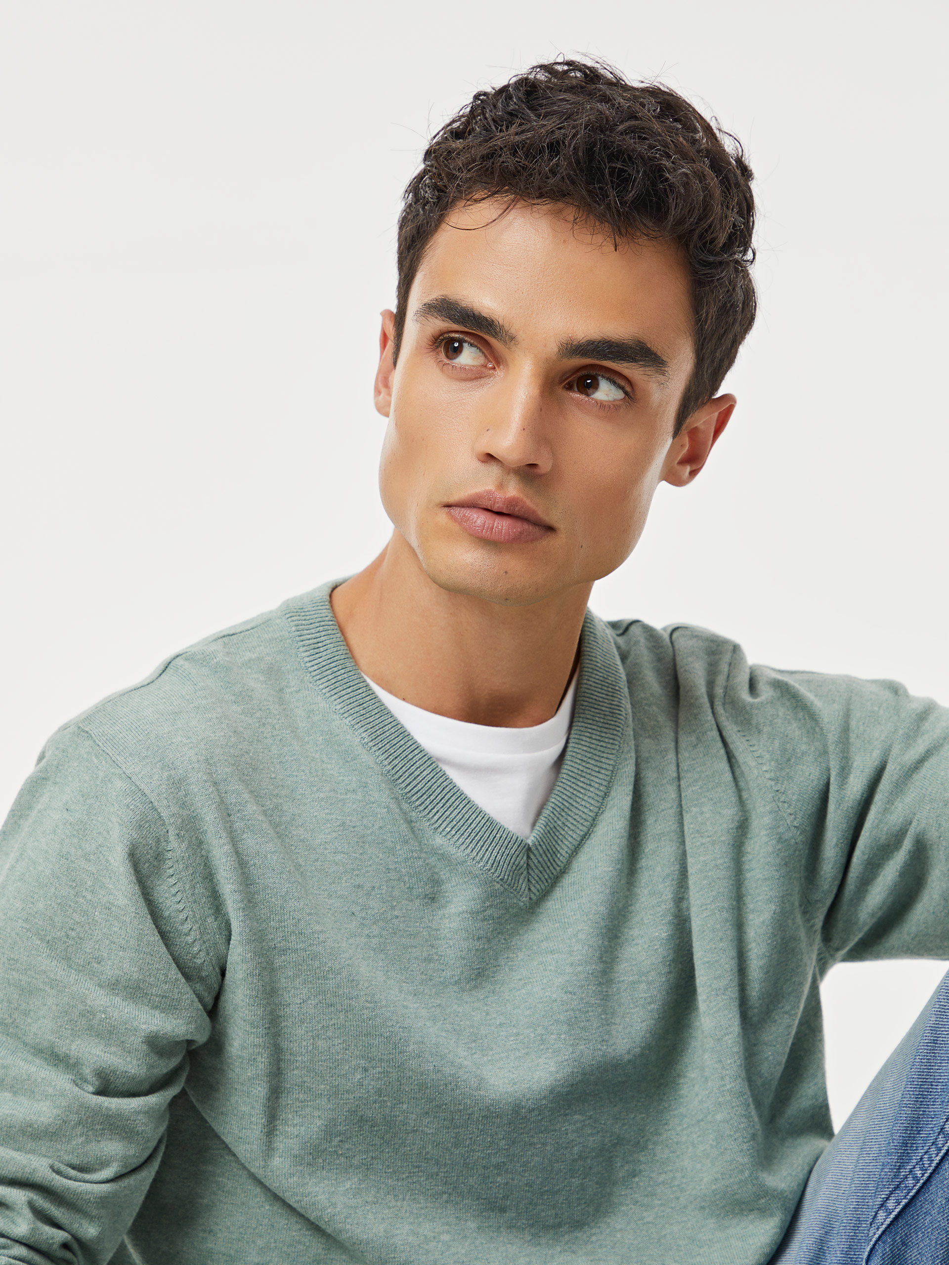 Pullover decote em V