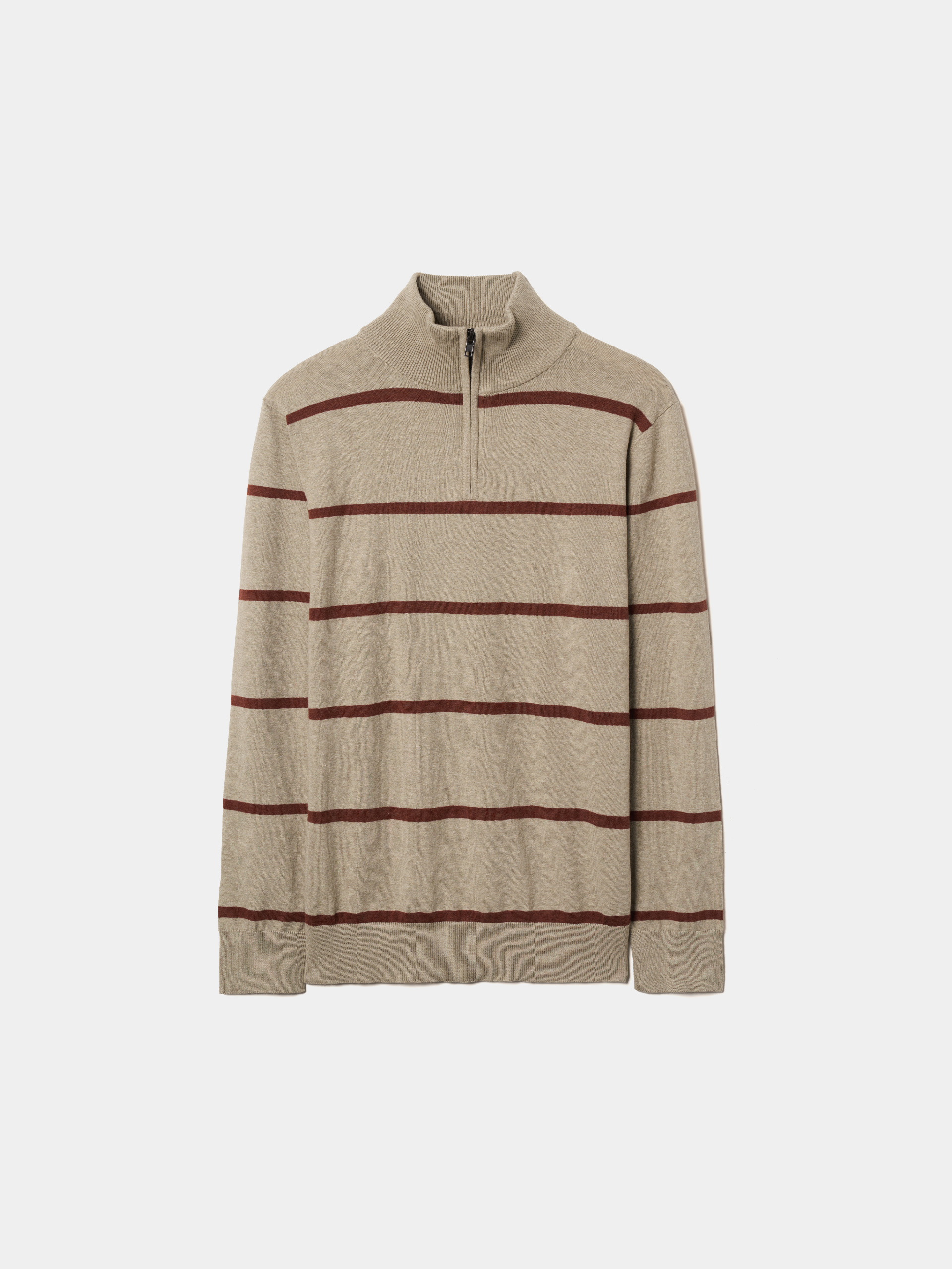 Camisola de malha às riscas