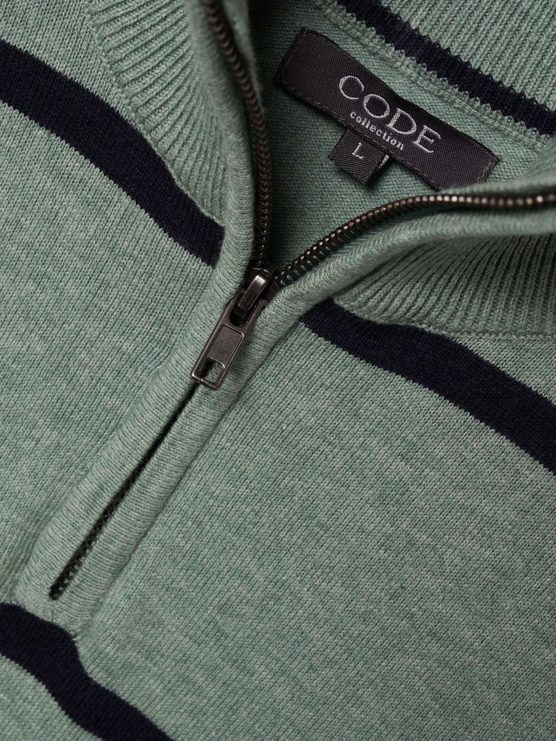 Camisola de malha às riscas