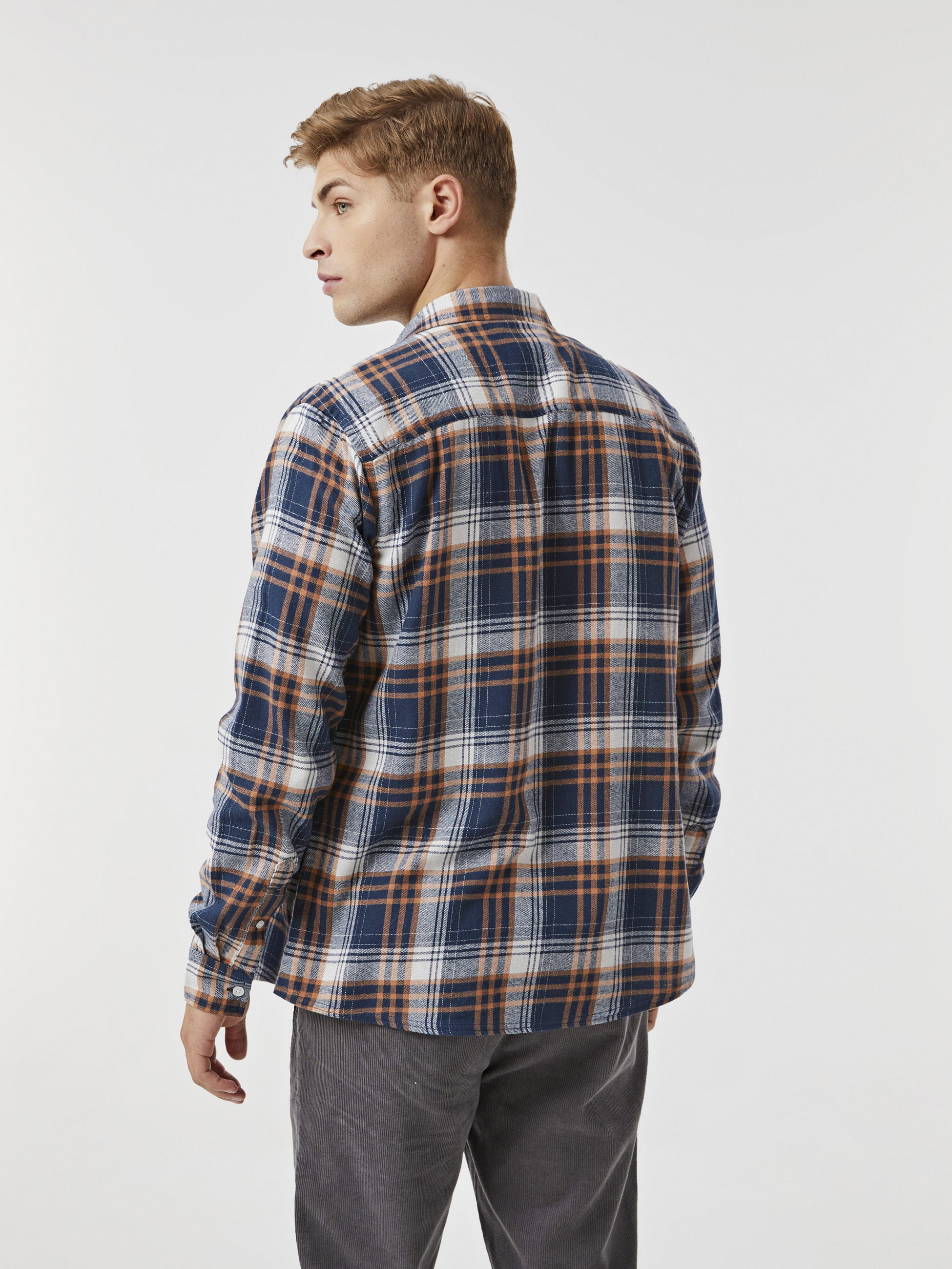 Camisa xadrez de algodão