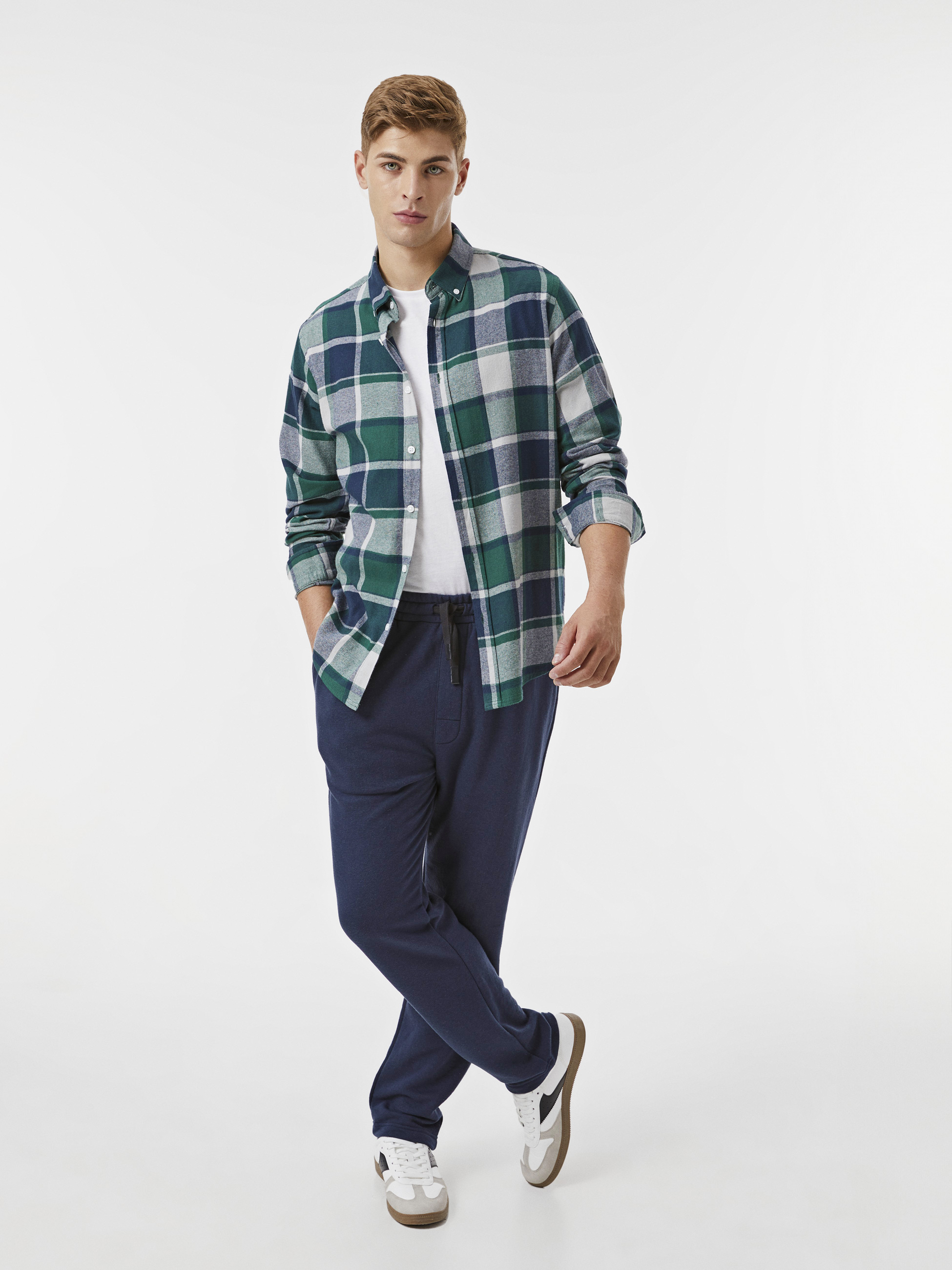 Camisa xadrez de algodão