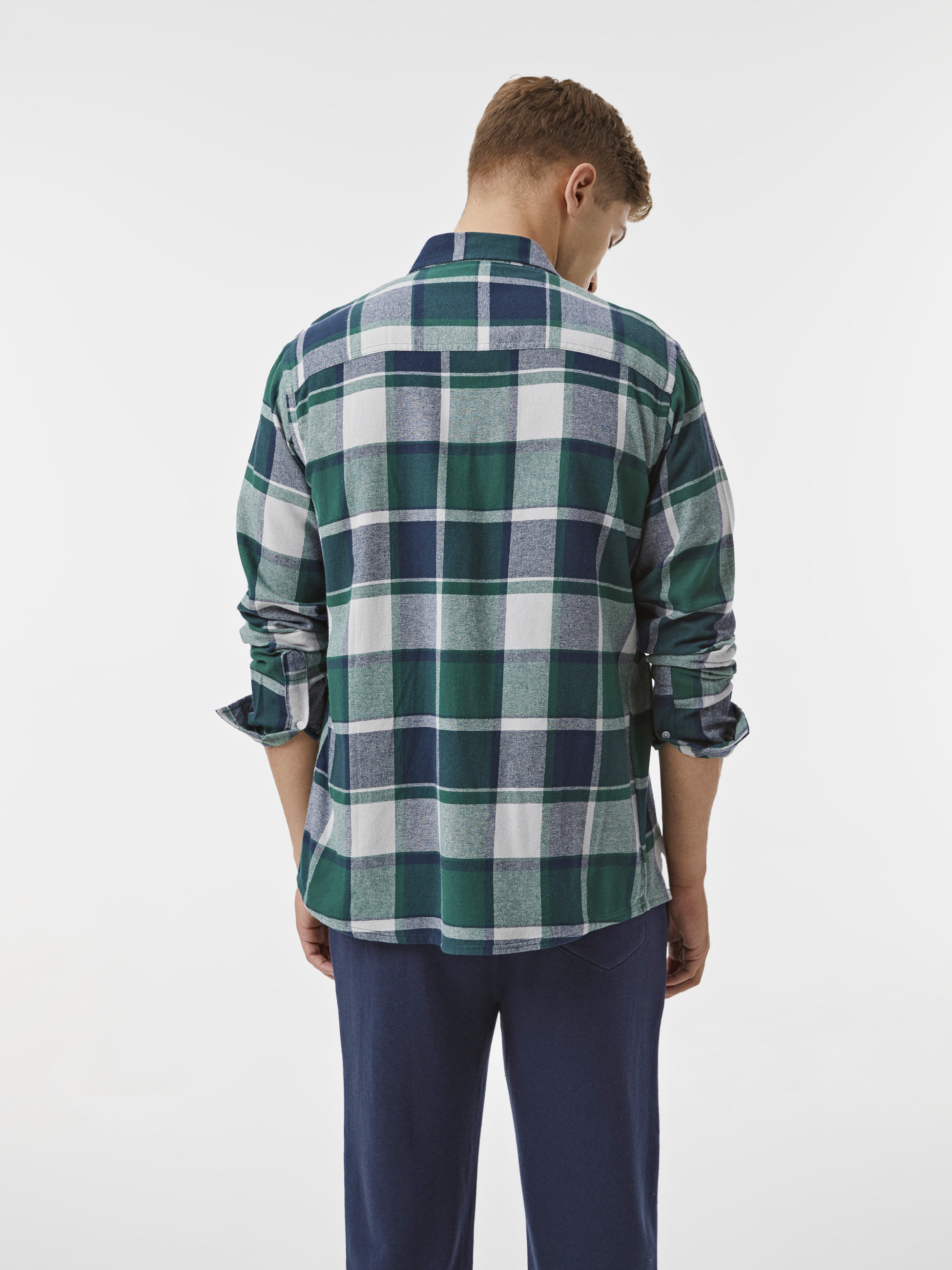 Camisa xadrez de algodão