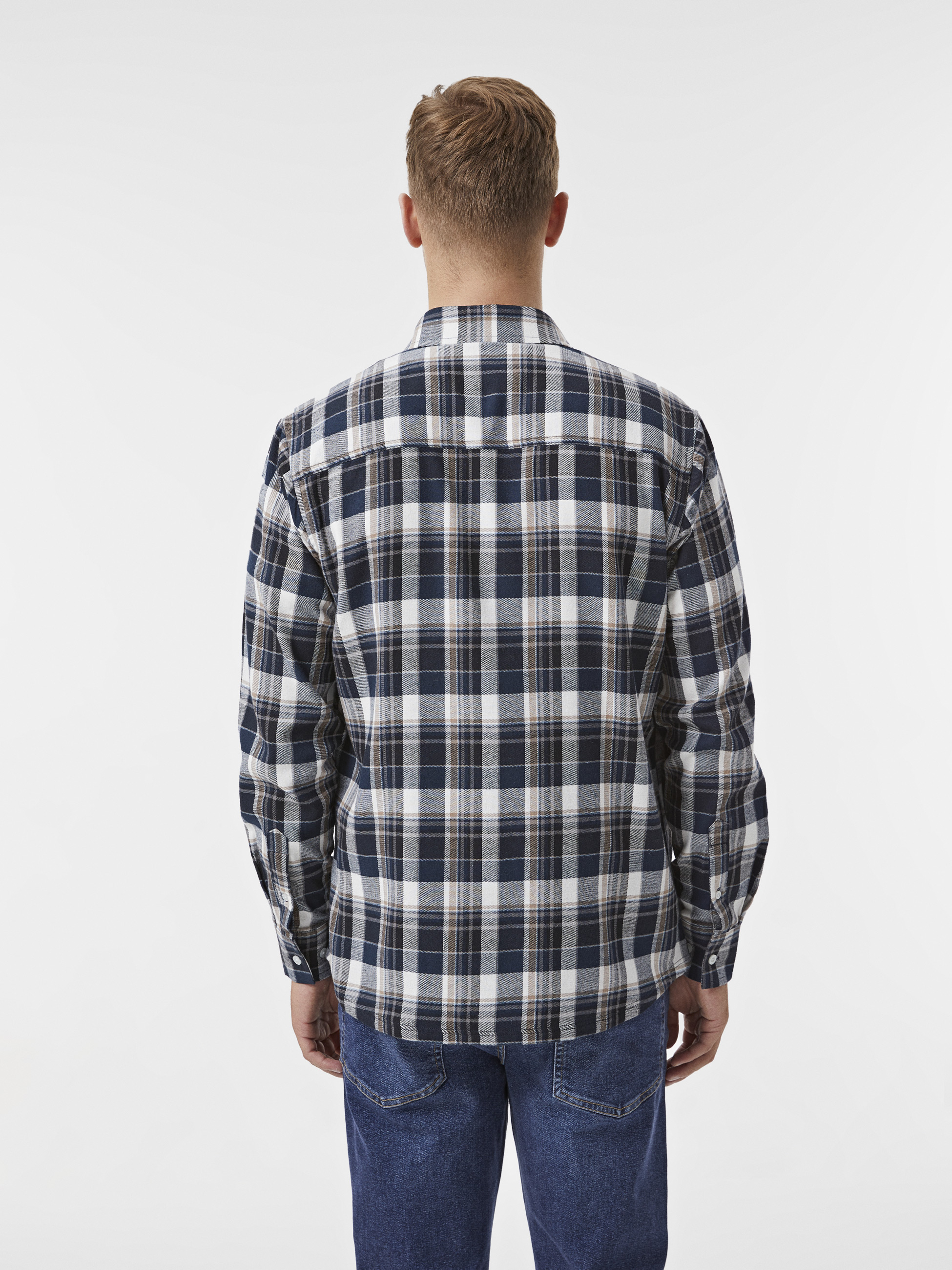 Camisa xadrez de algodão