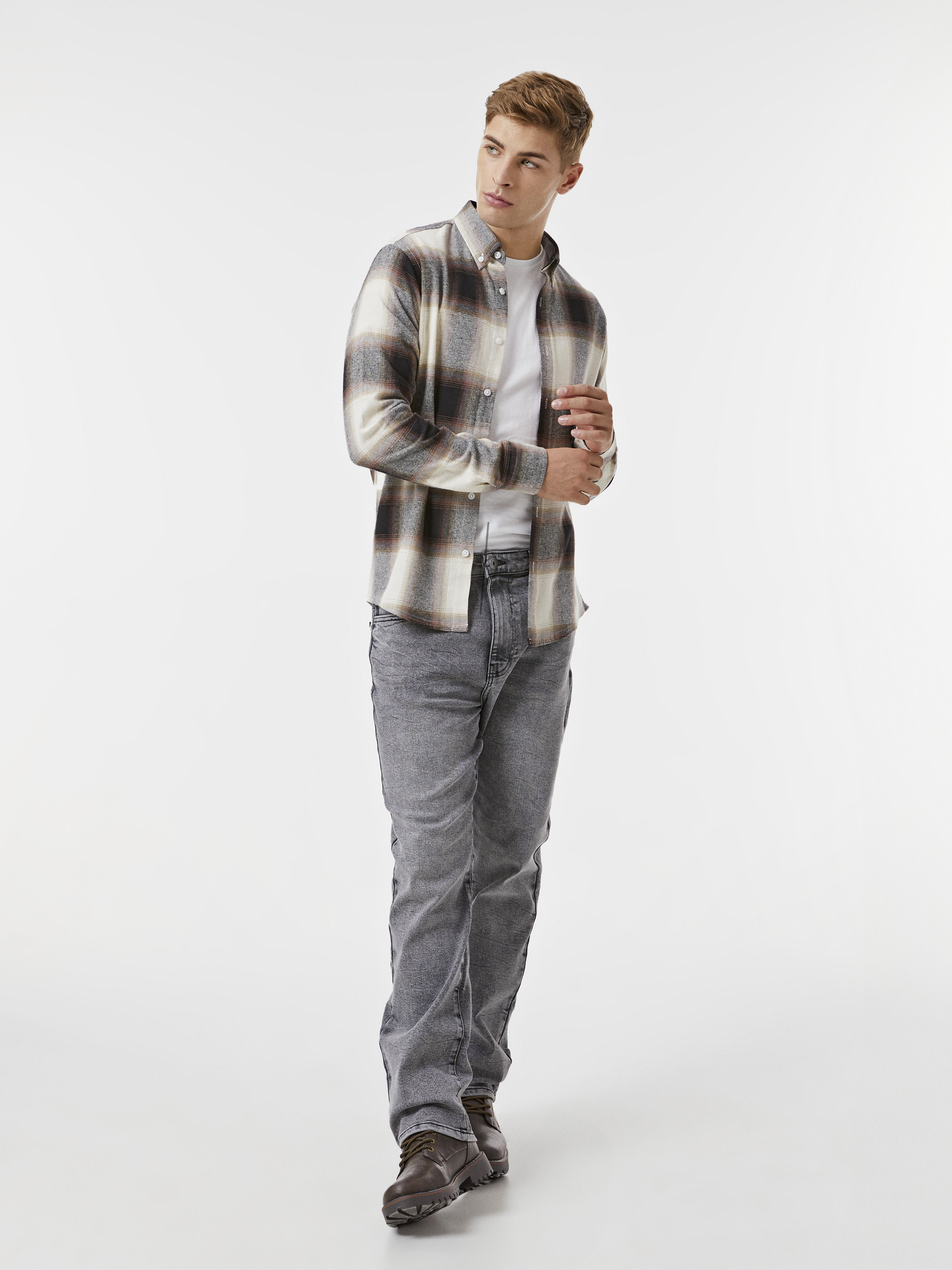 Camisa xadrez de algodão