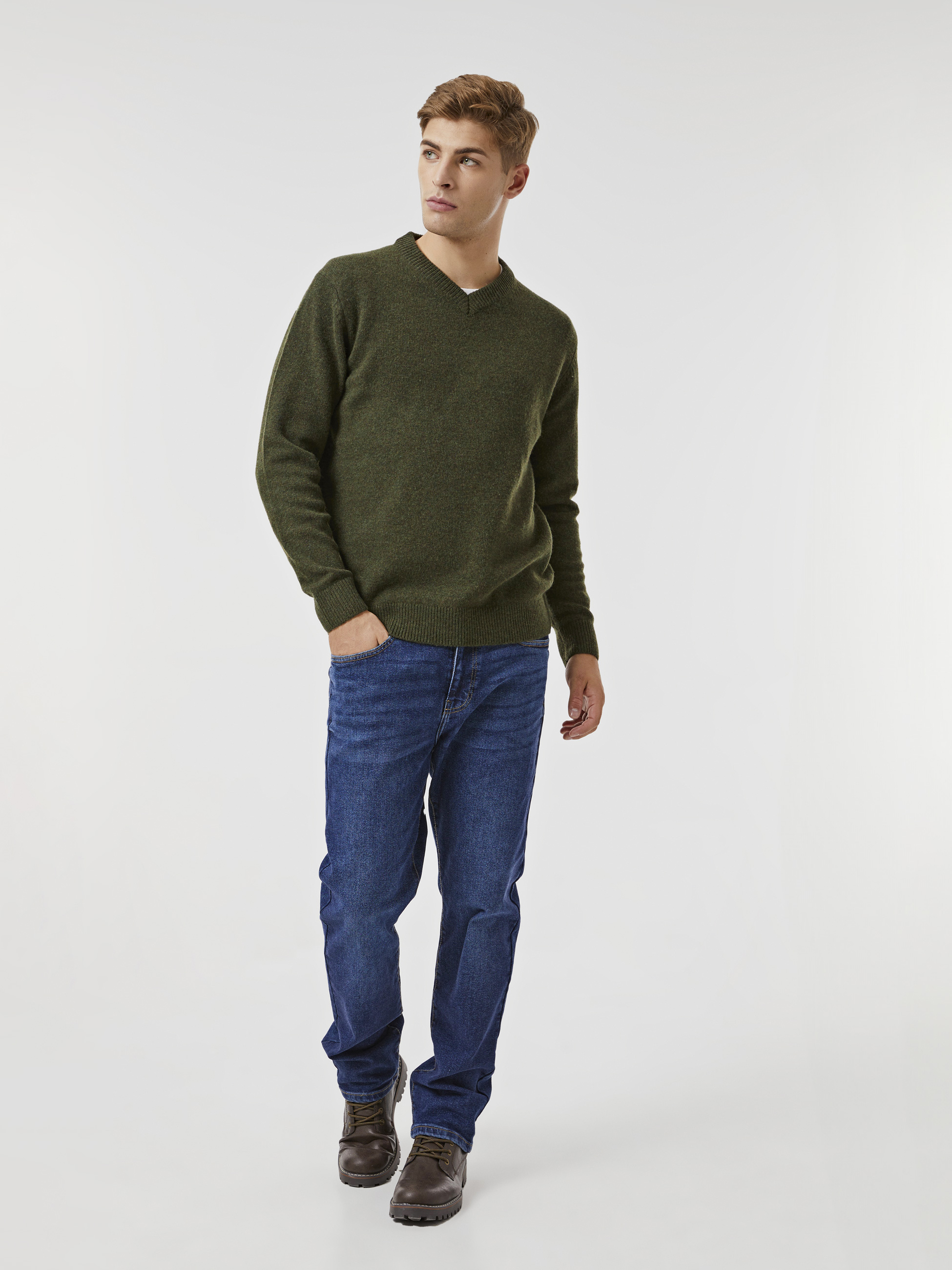 Pullover decote em V