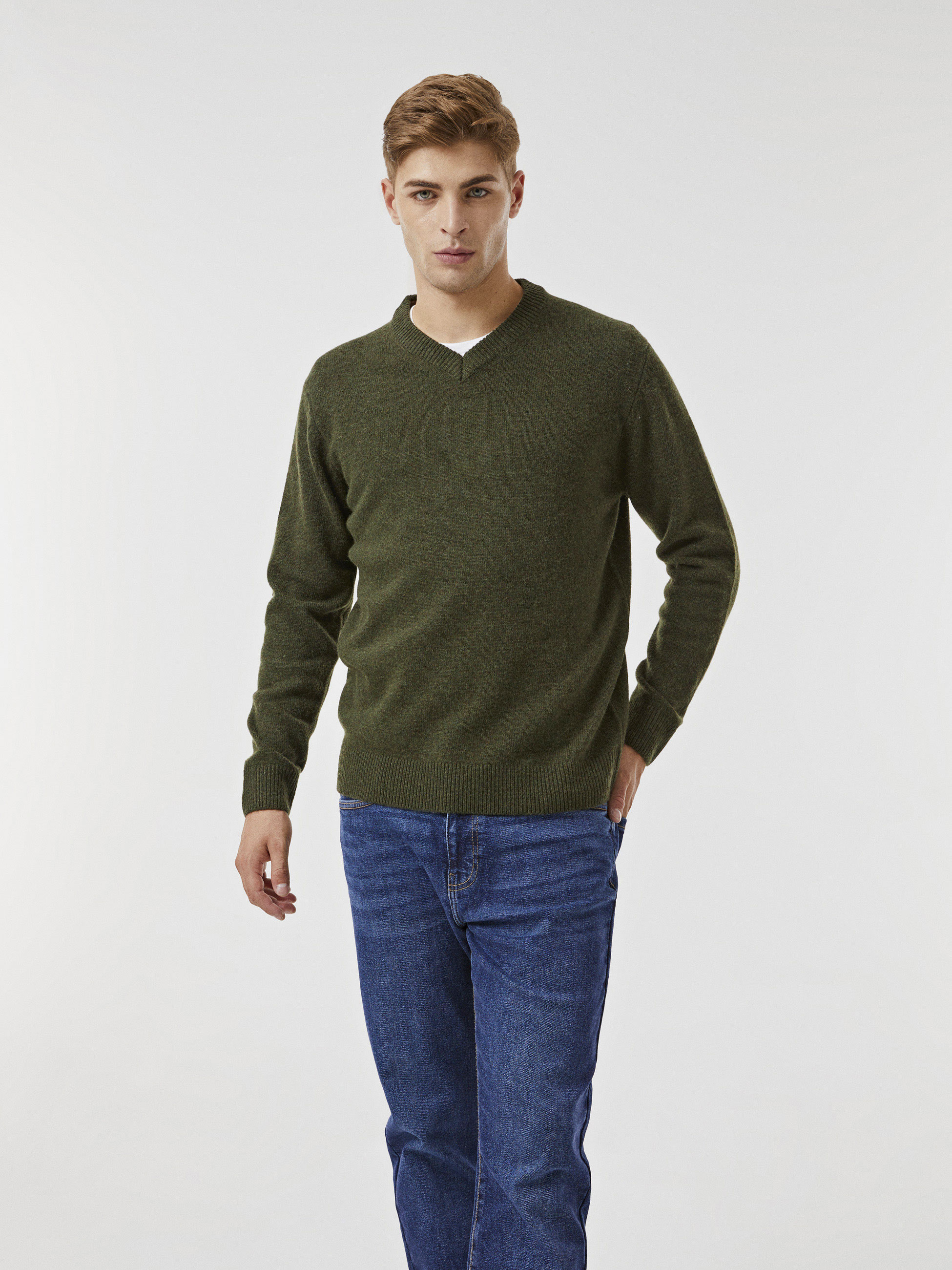 Pullover decote em V