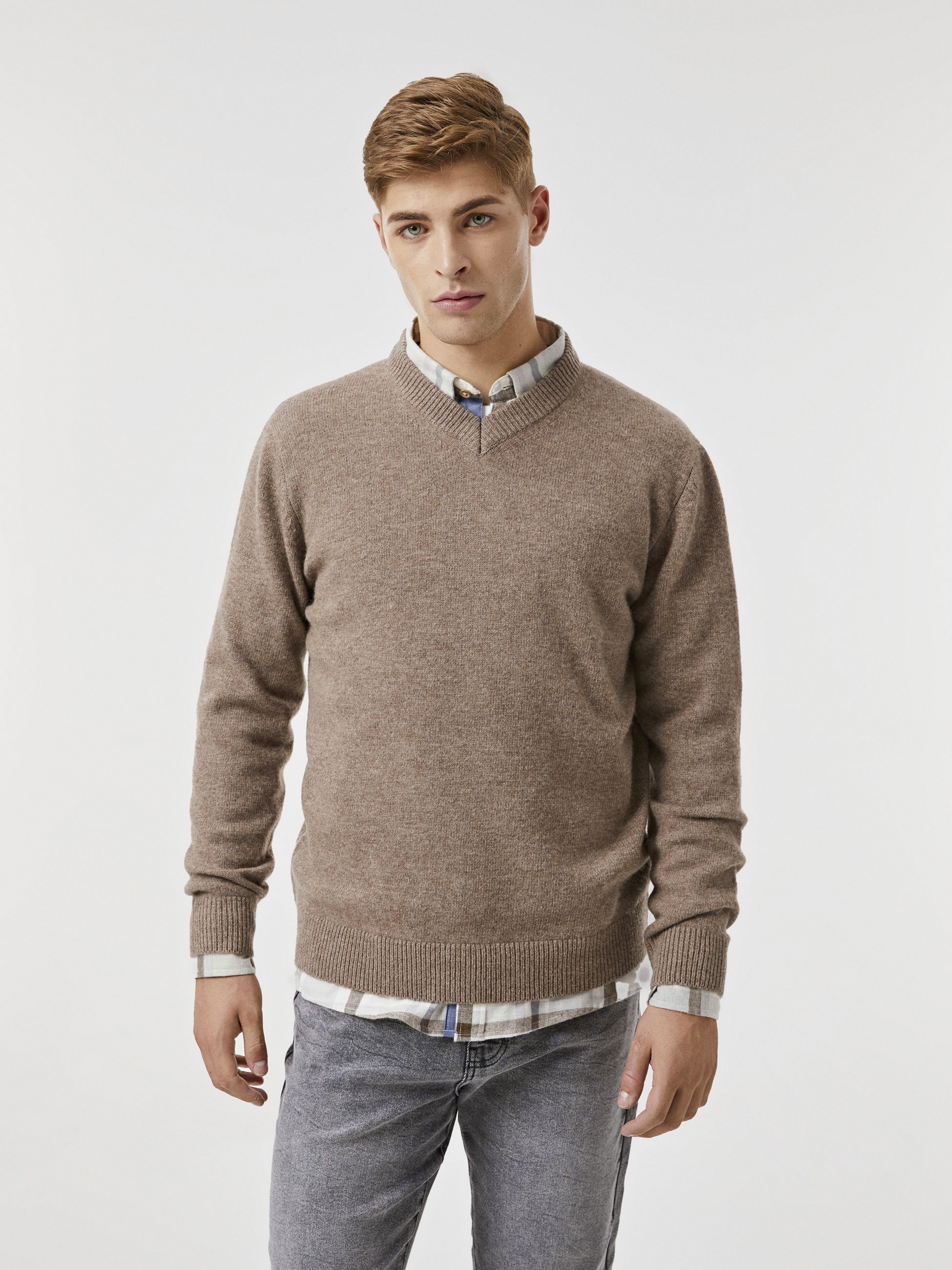 Pullover decote em V