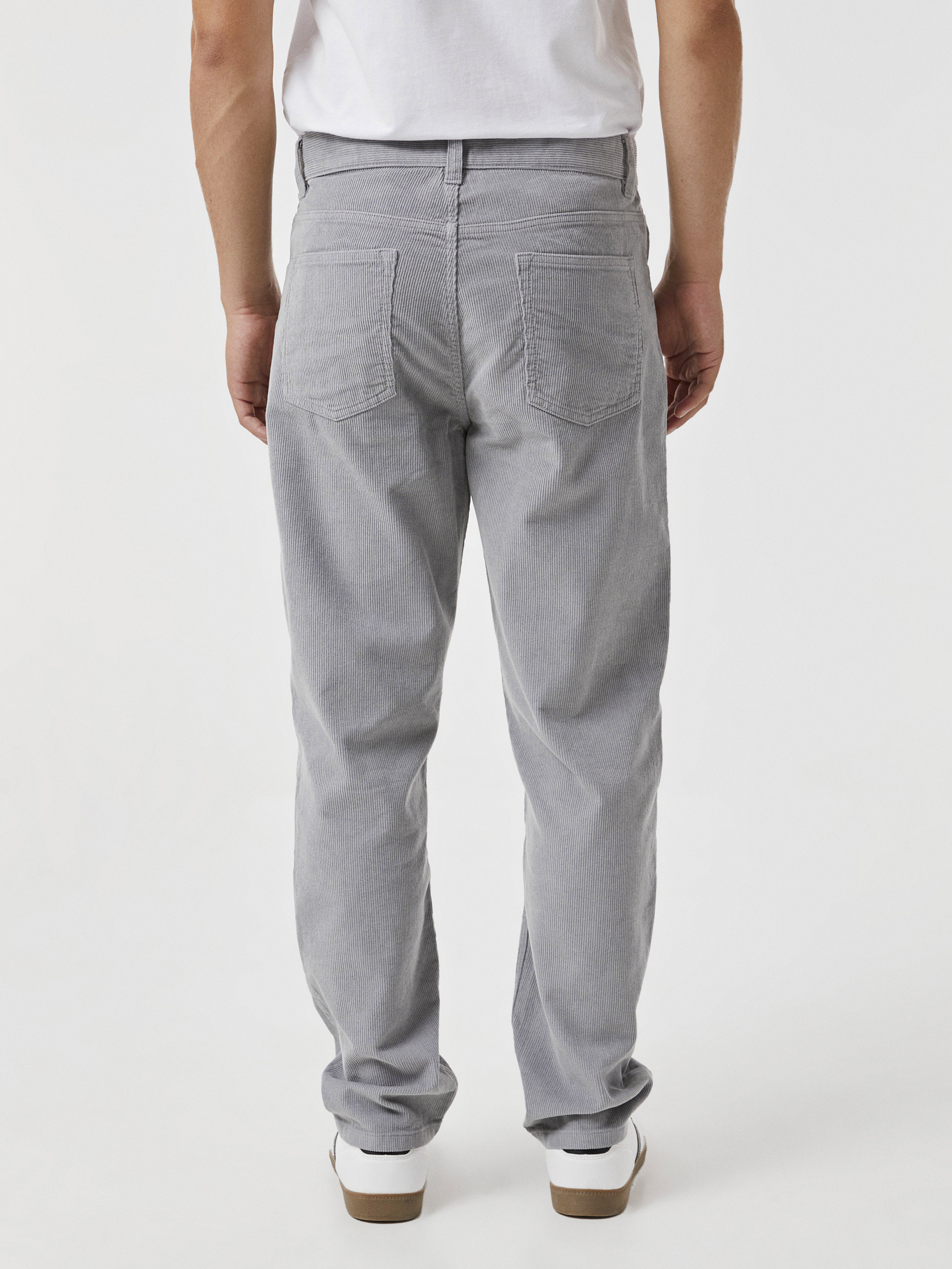 Calças bombazine 5 bolsos