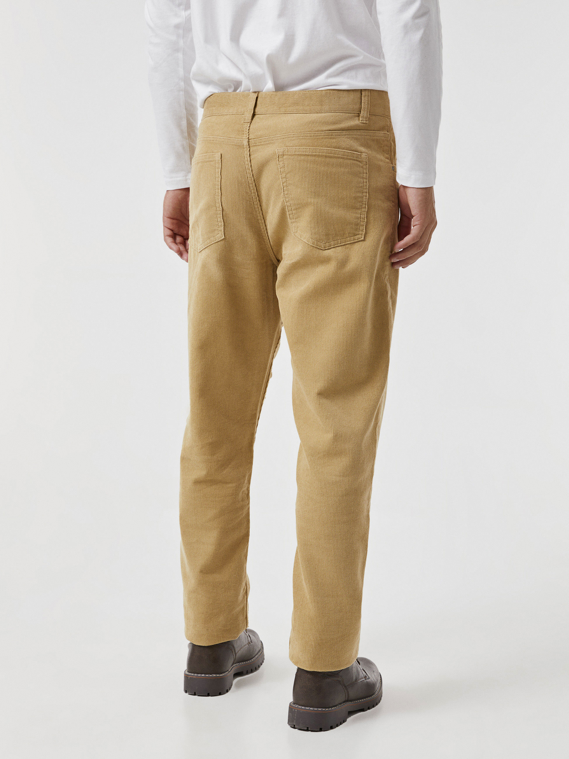 Calças bombazine 5 bolsos