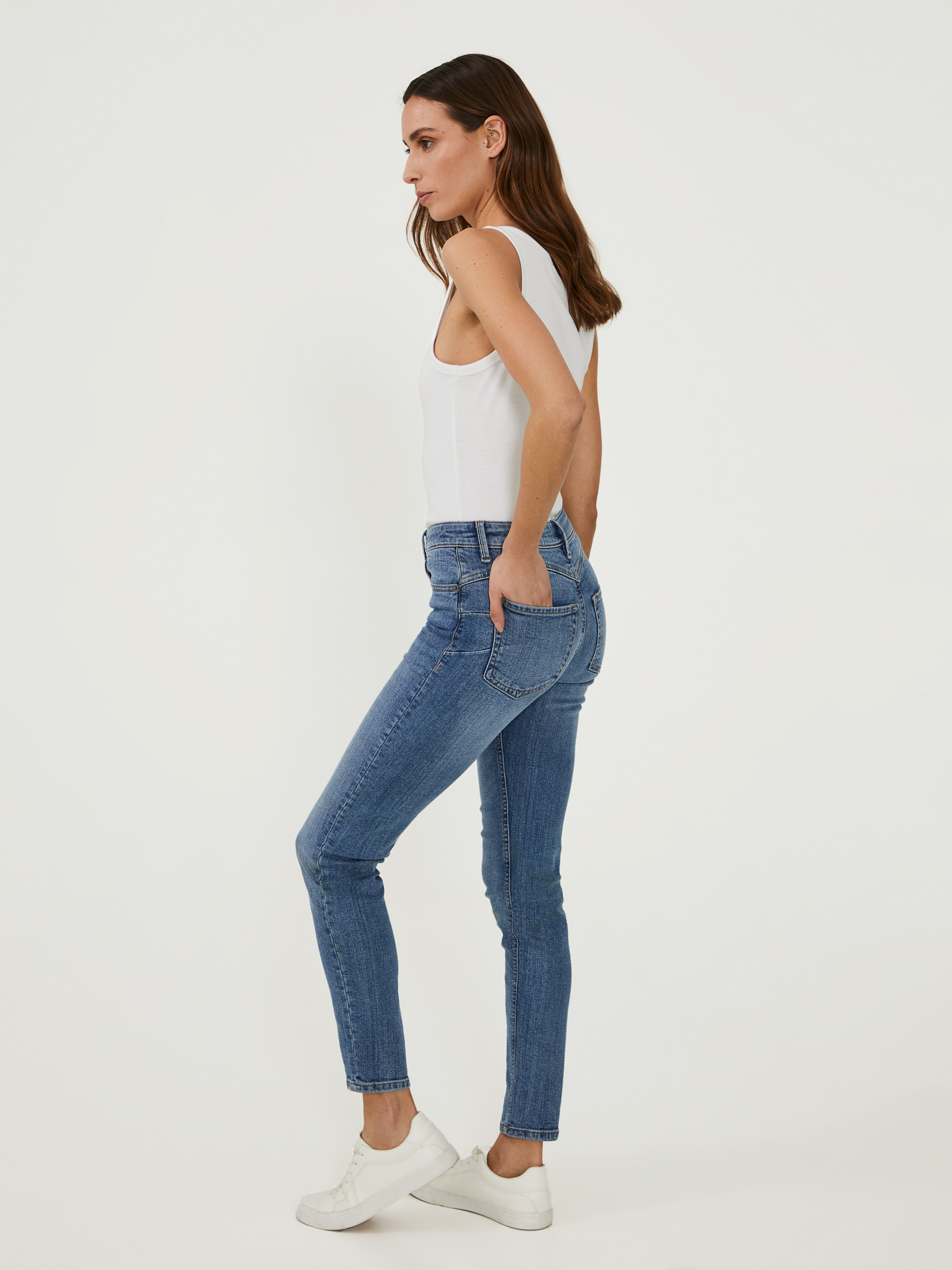 Calças de ganga slim fit push up