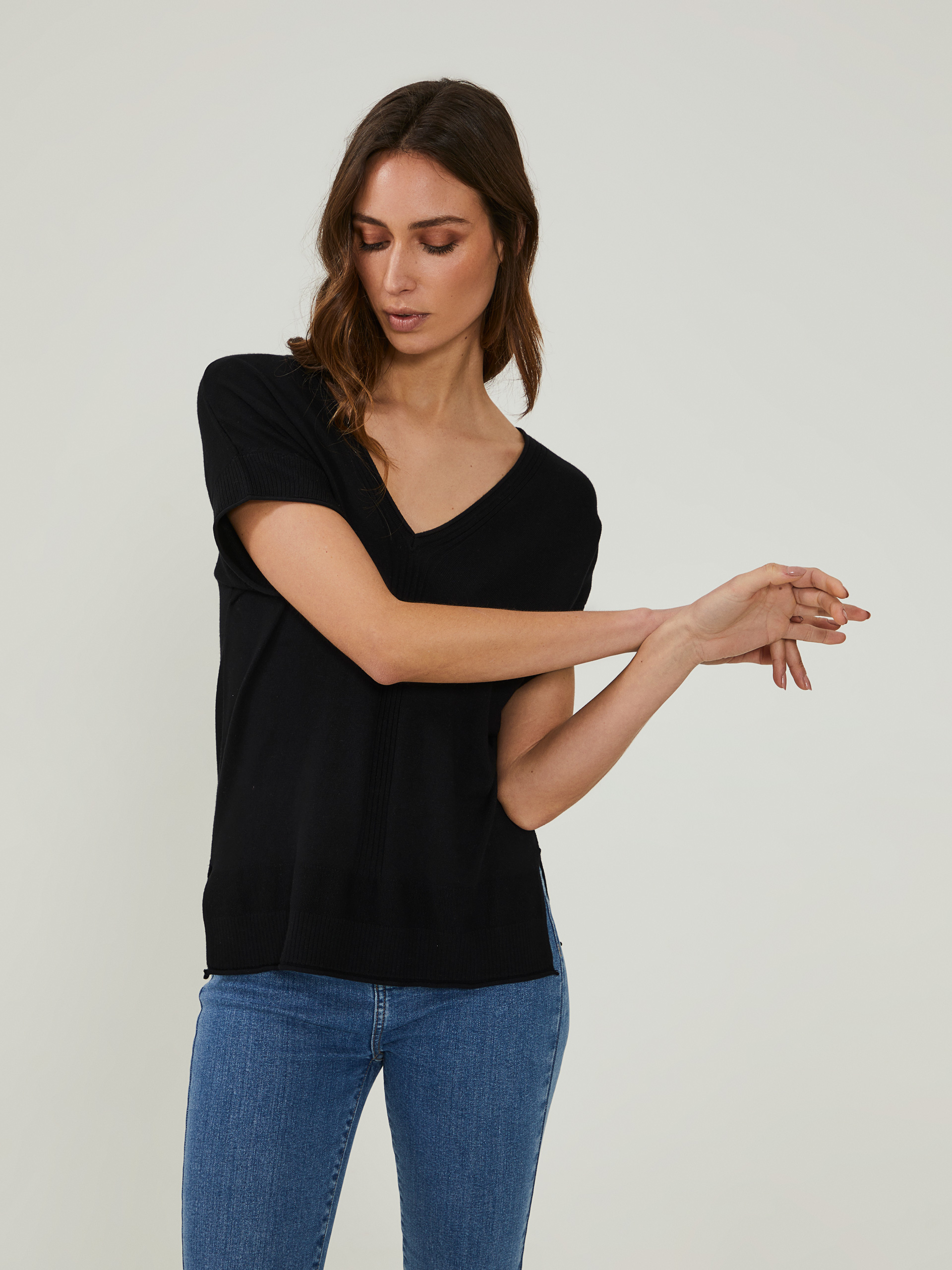 Camisola decote em V