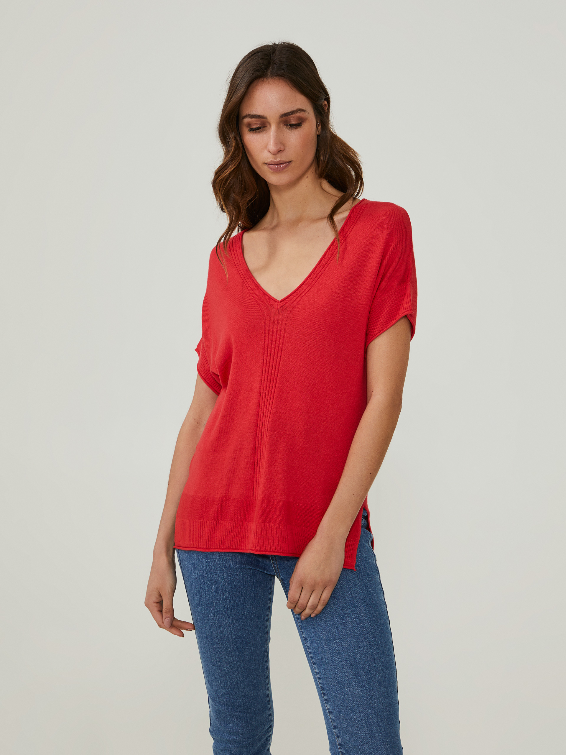 Camisola decote em V