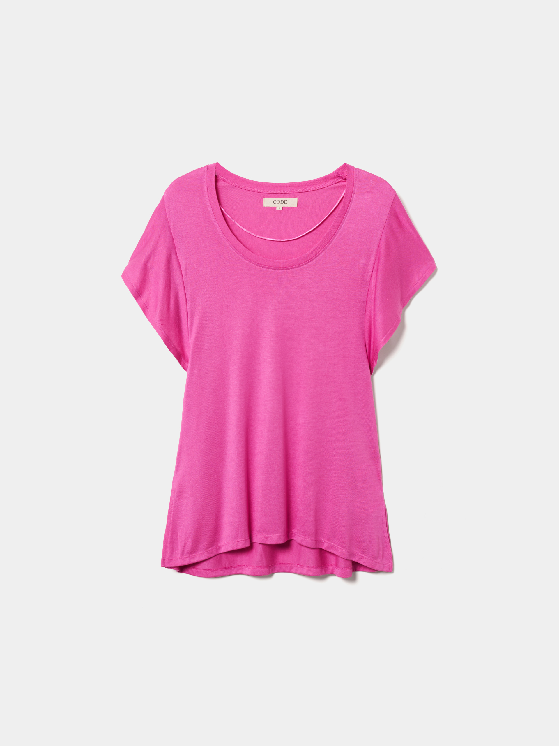 T-Shirt com folhos nas mangas