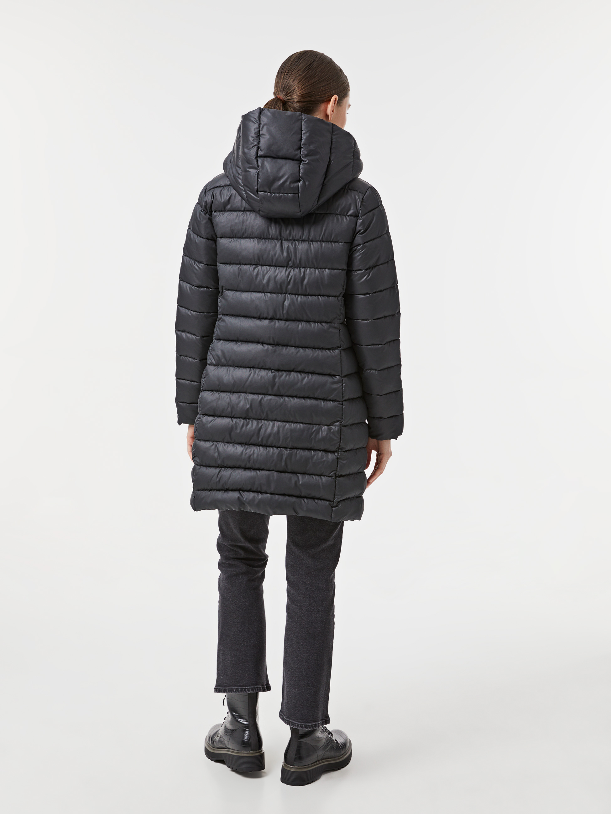 Casaco acolchoado com capuz