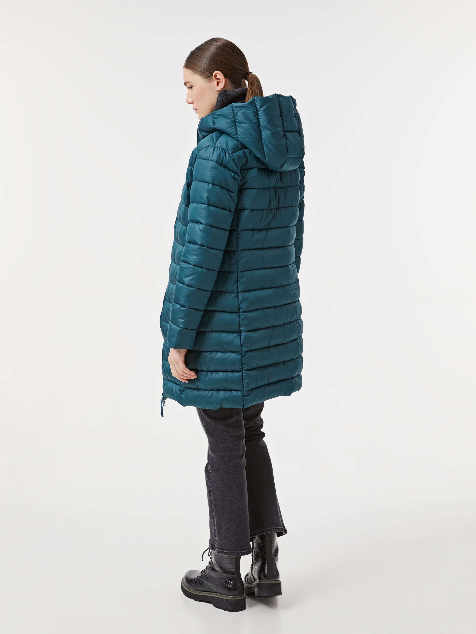 Casaco acolchoado com capuz