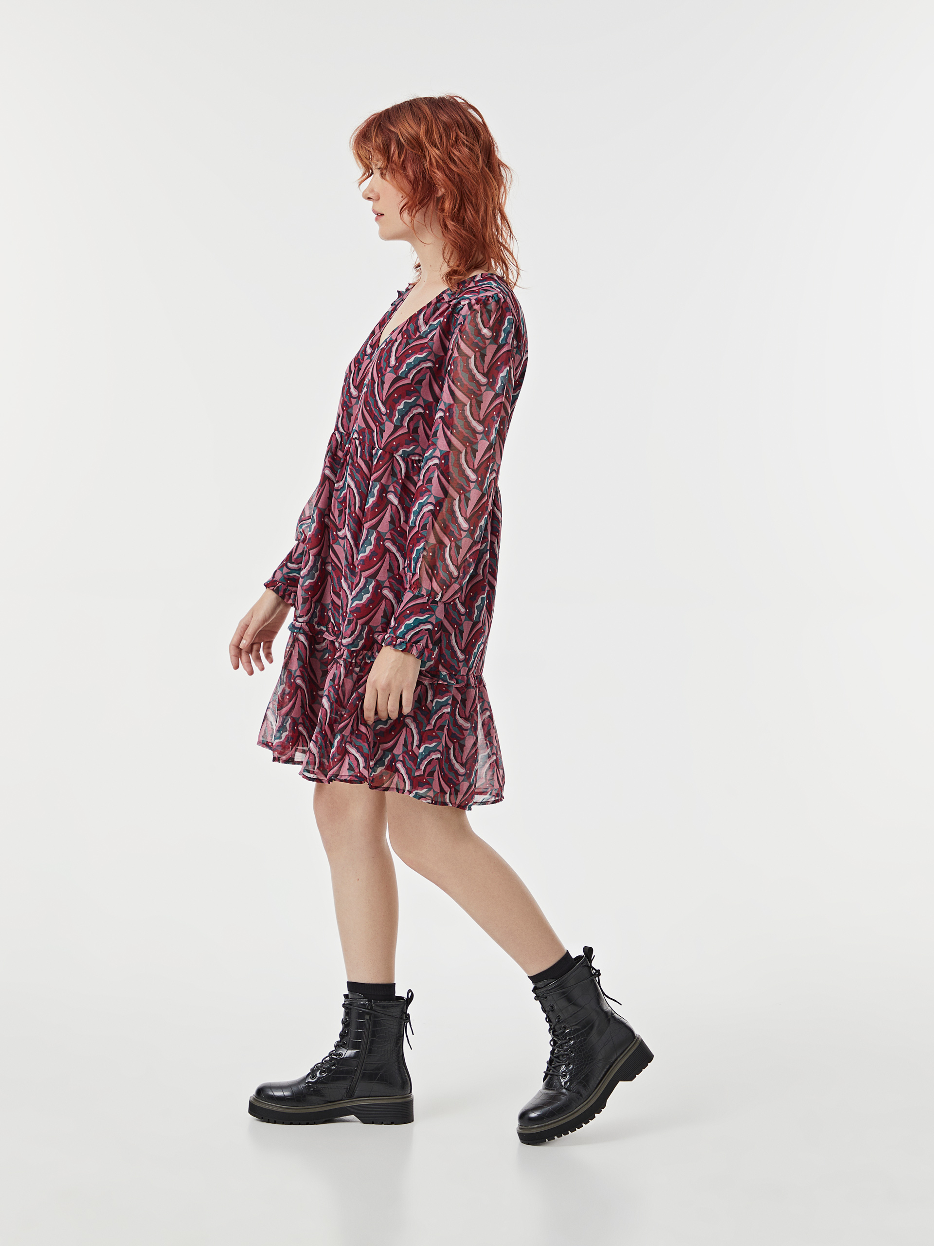 Vestido com transparência