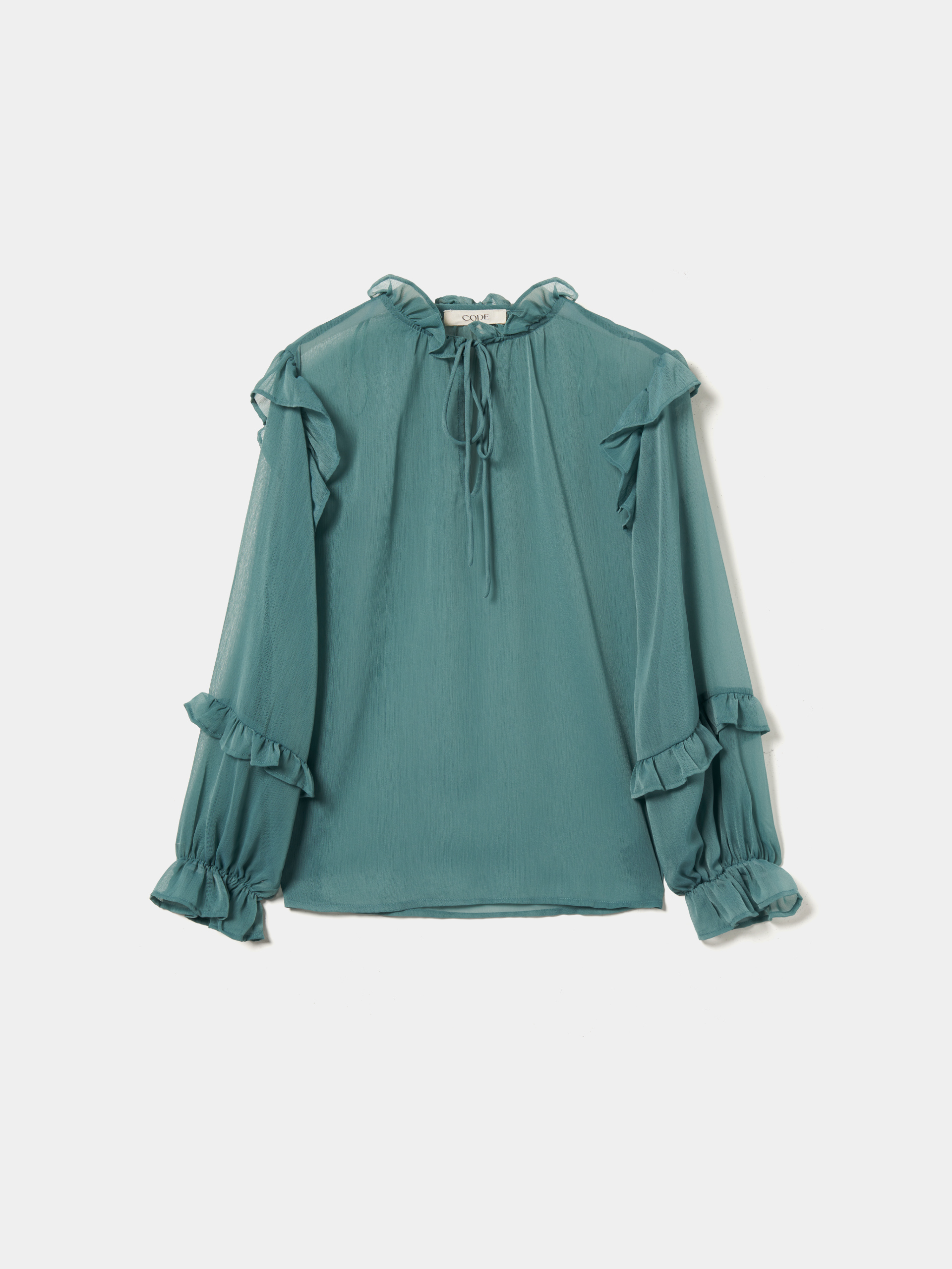 Blusa com transparência