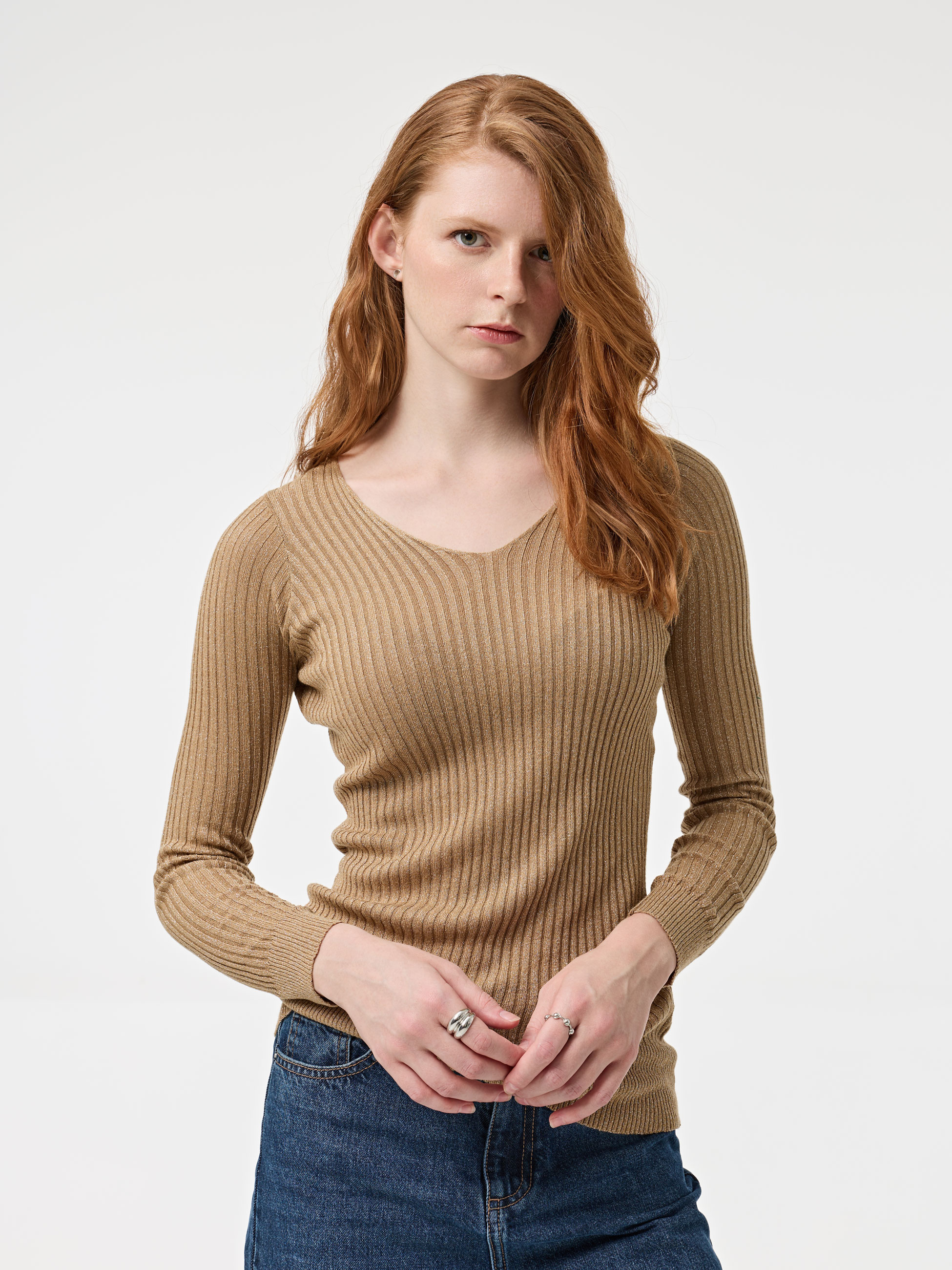 Camisola malha com brilhantes