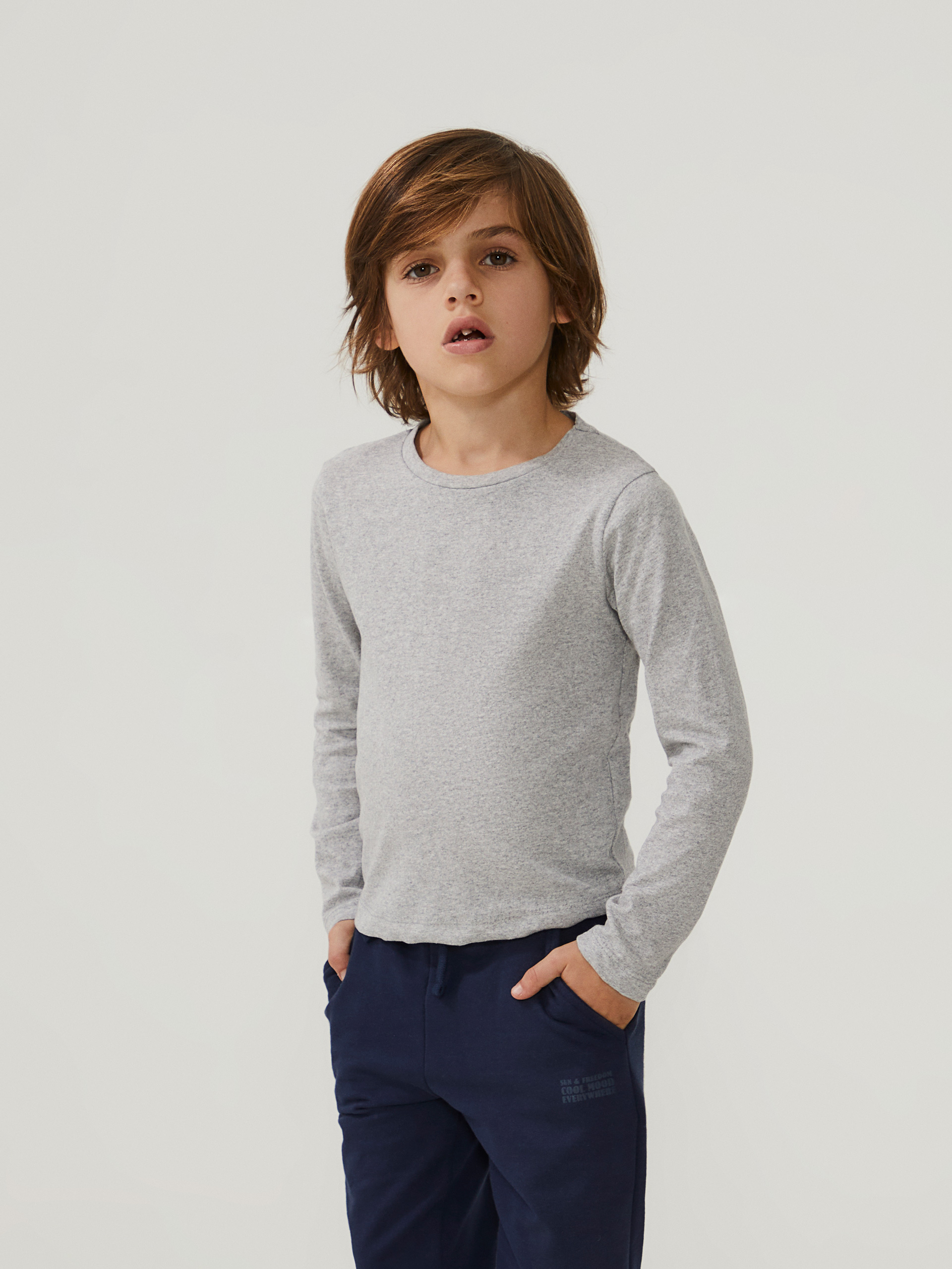 Camisola de manga comprida básica