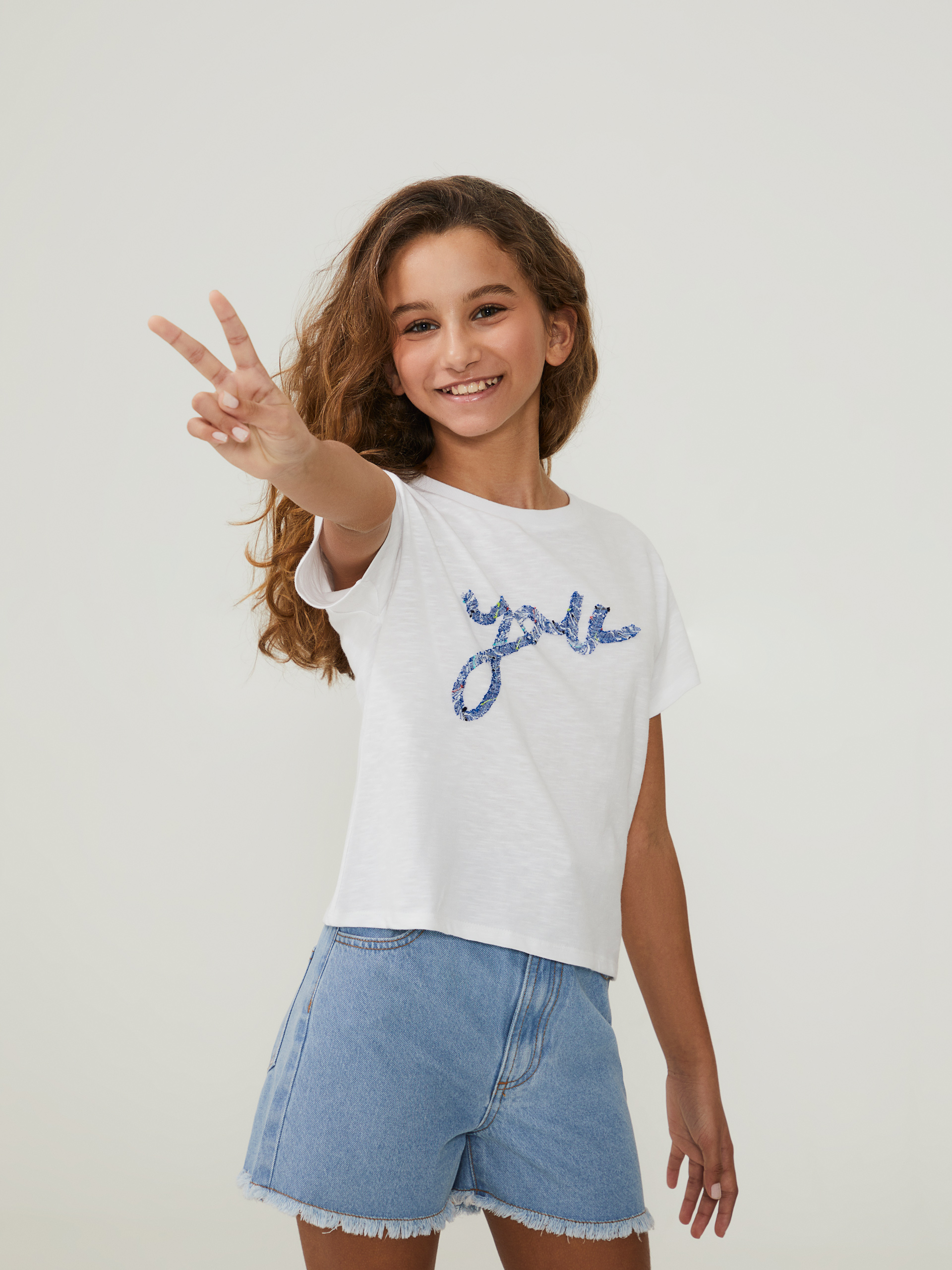 T-shirt com detalhe