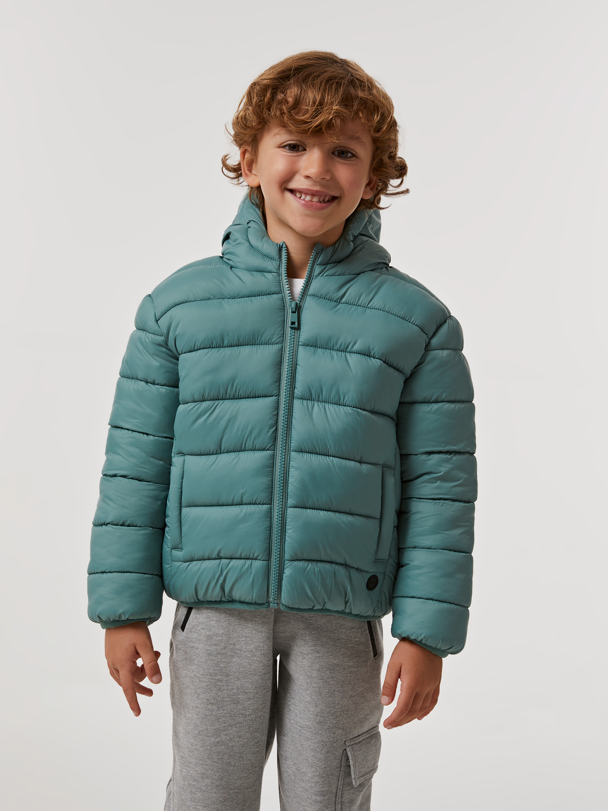 Casaco acolchoado com capuz