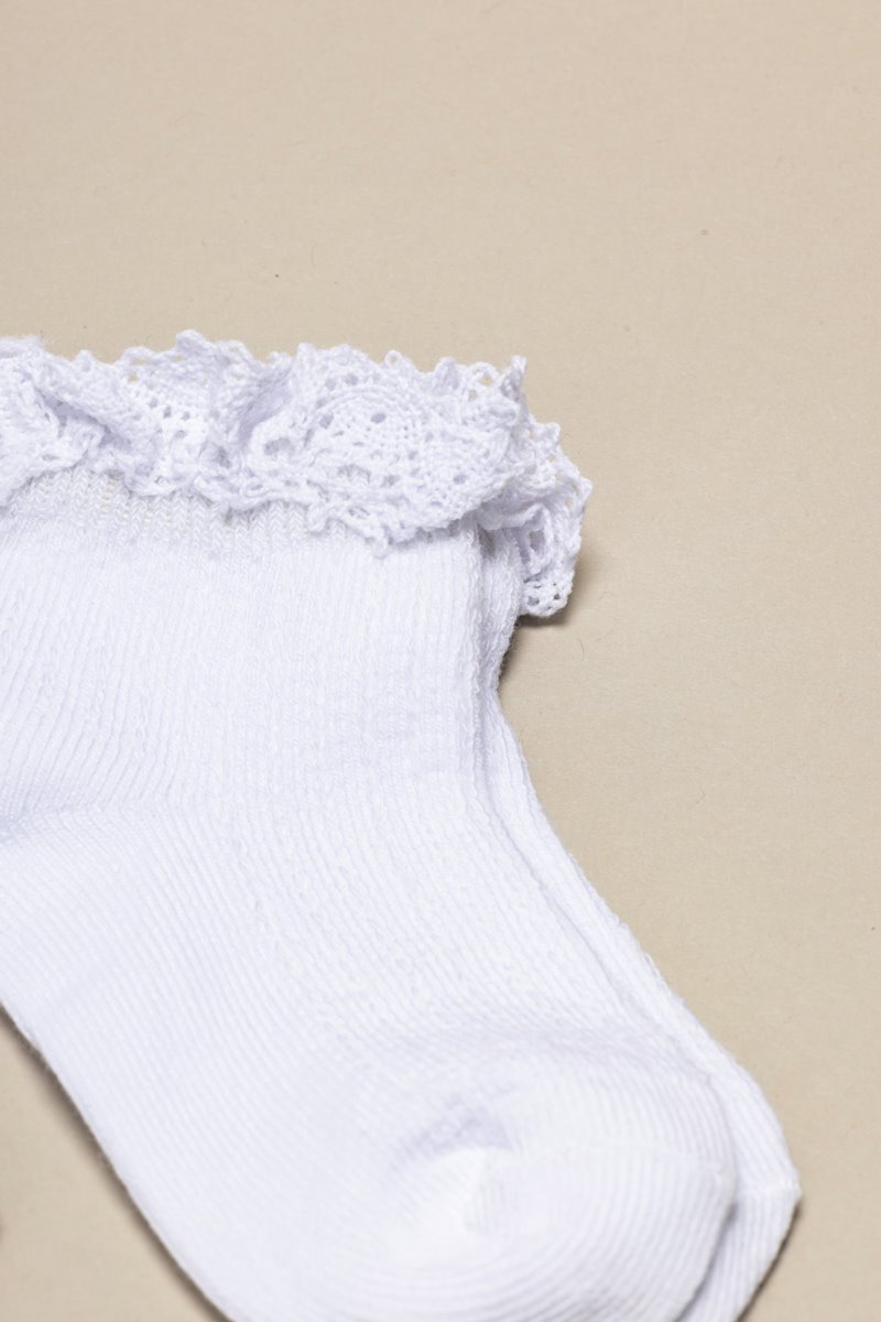 Pack 2 soquetes com renda