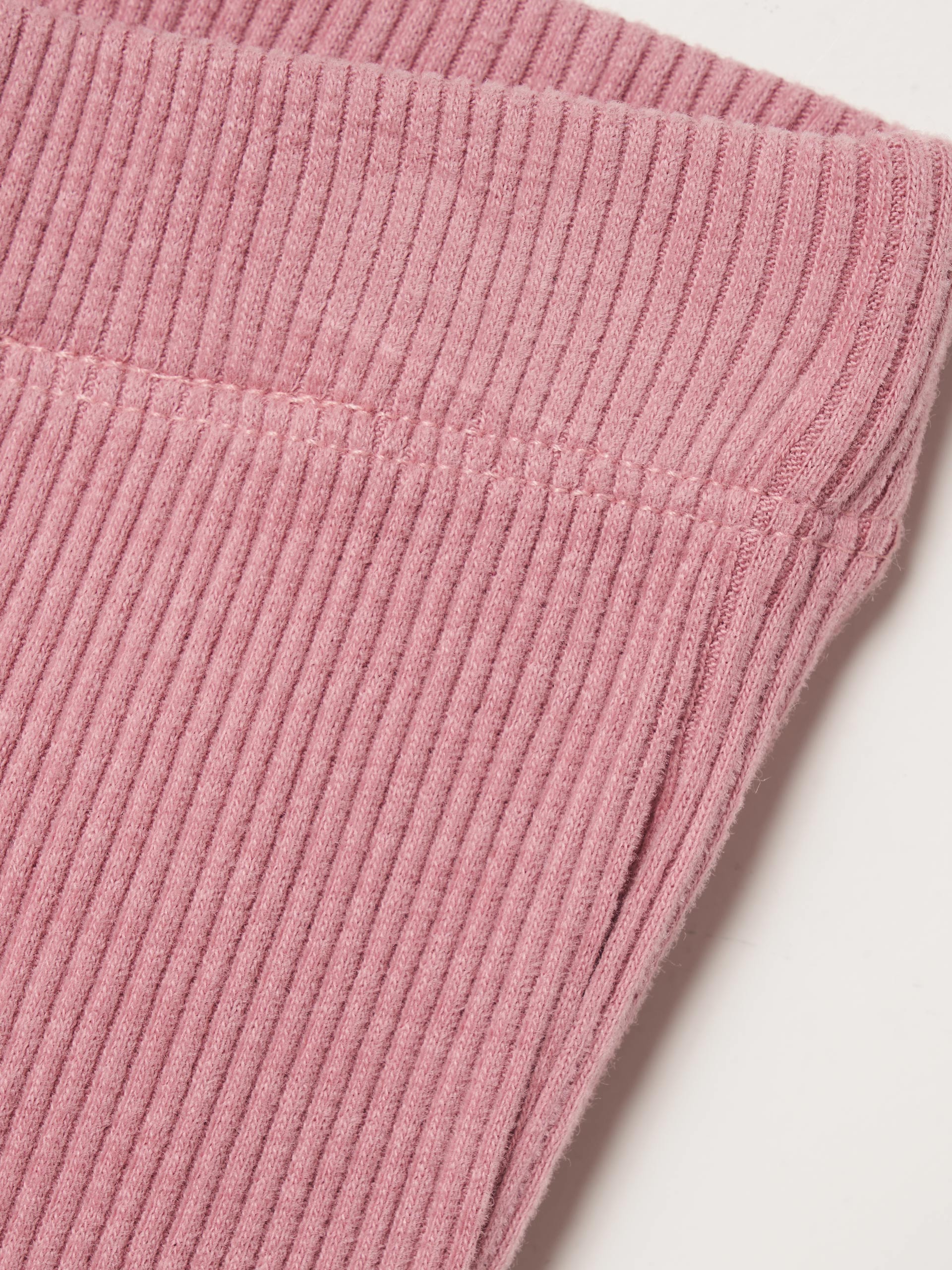 Calças malha canelada