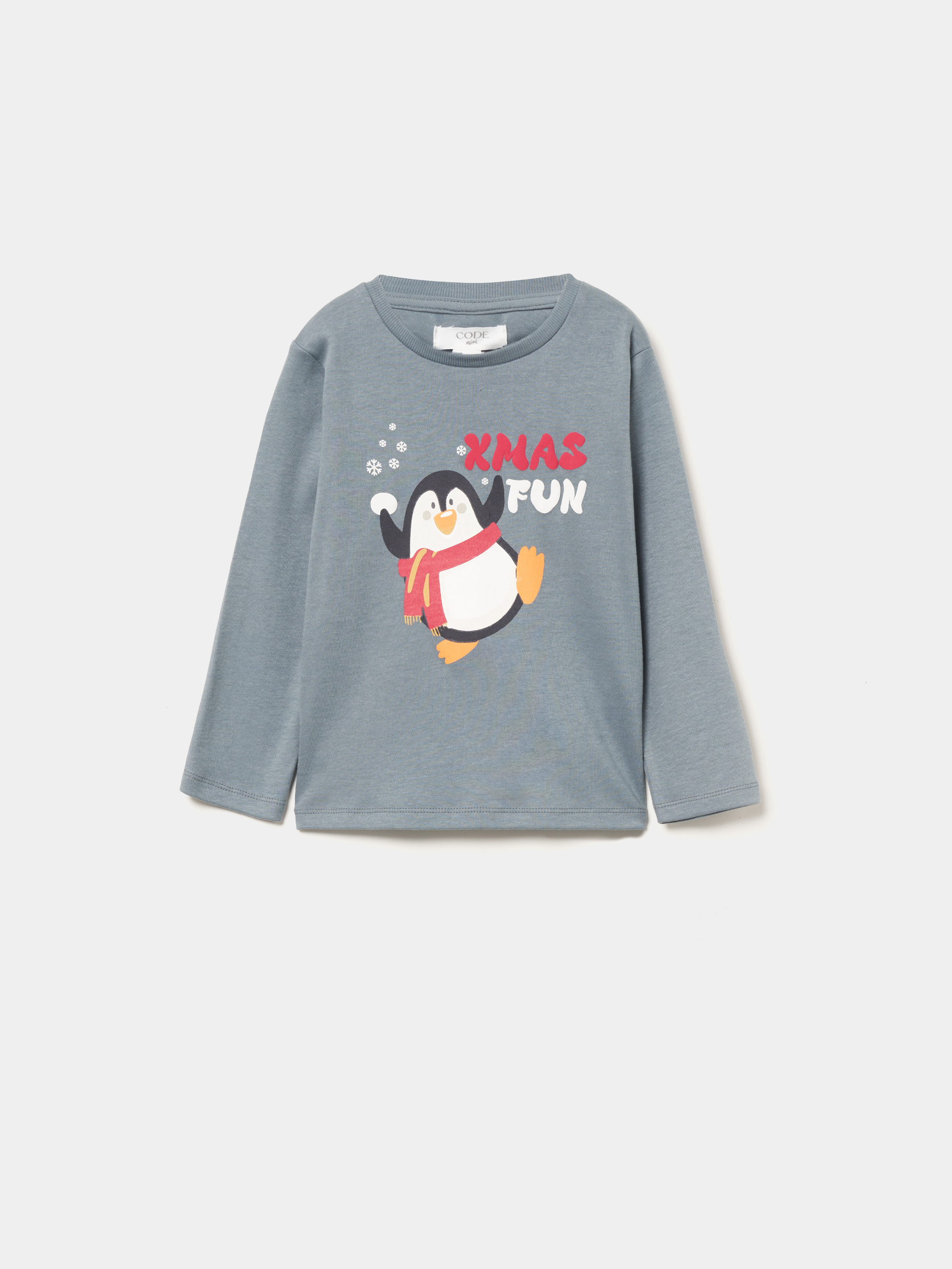 Camisola de manga comprida natalícia