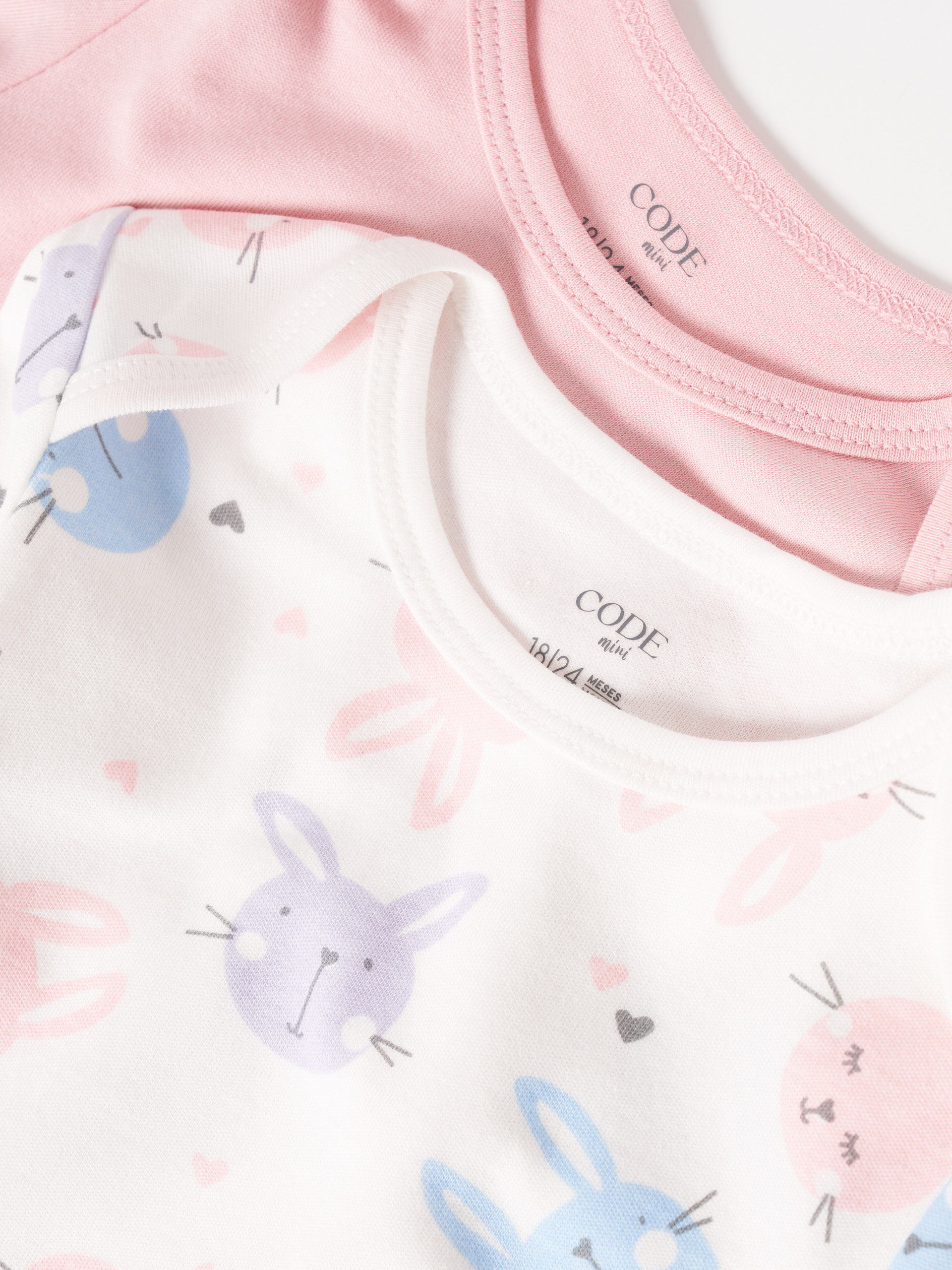 Pack dois bodies 100% algodão