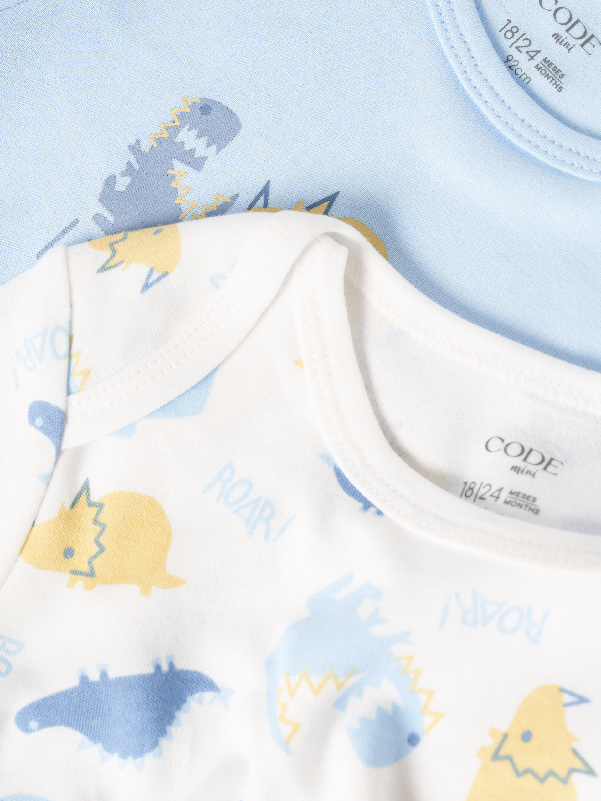 Pack dois bodies 100% algodão