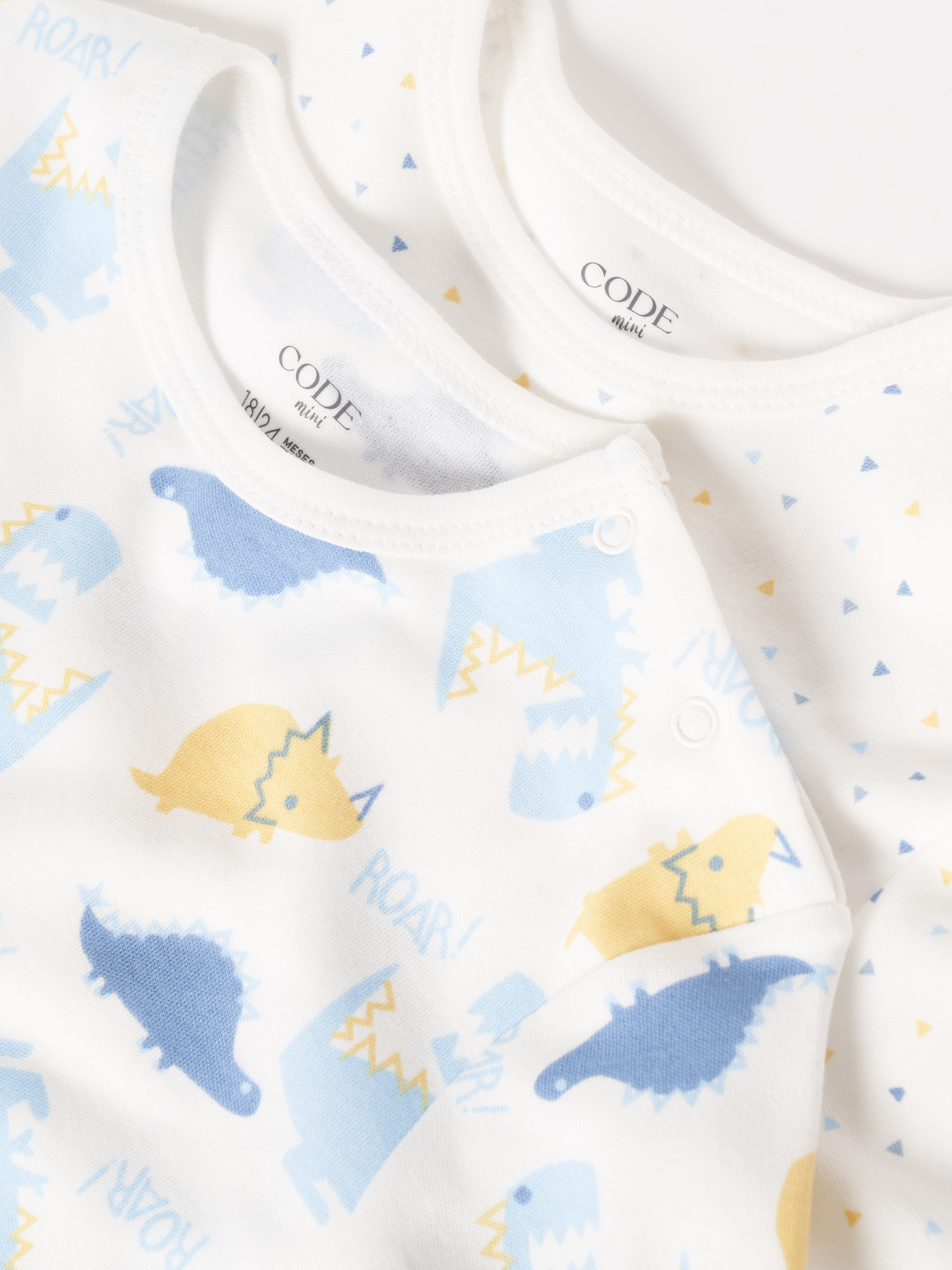 Pack dois babygrows 100% algodão