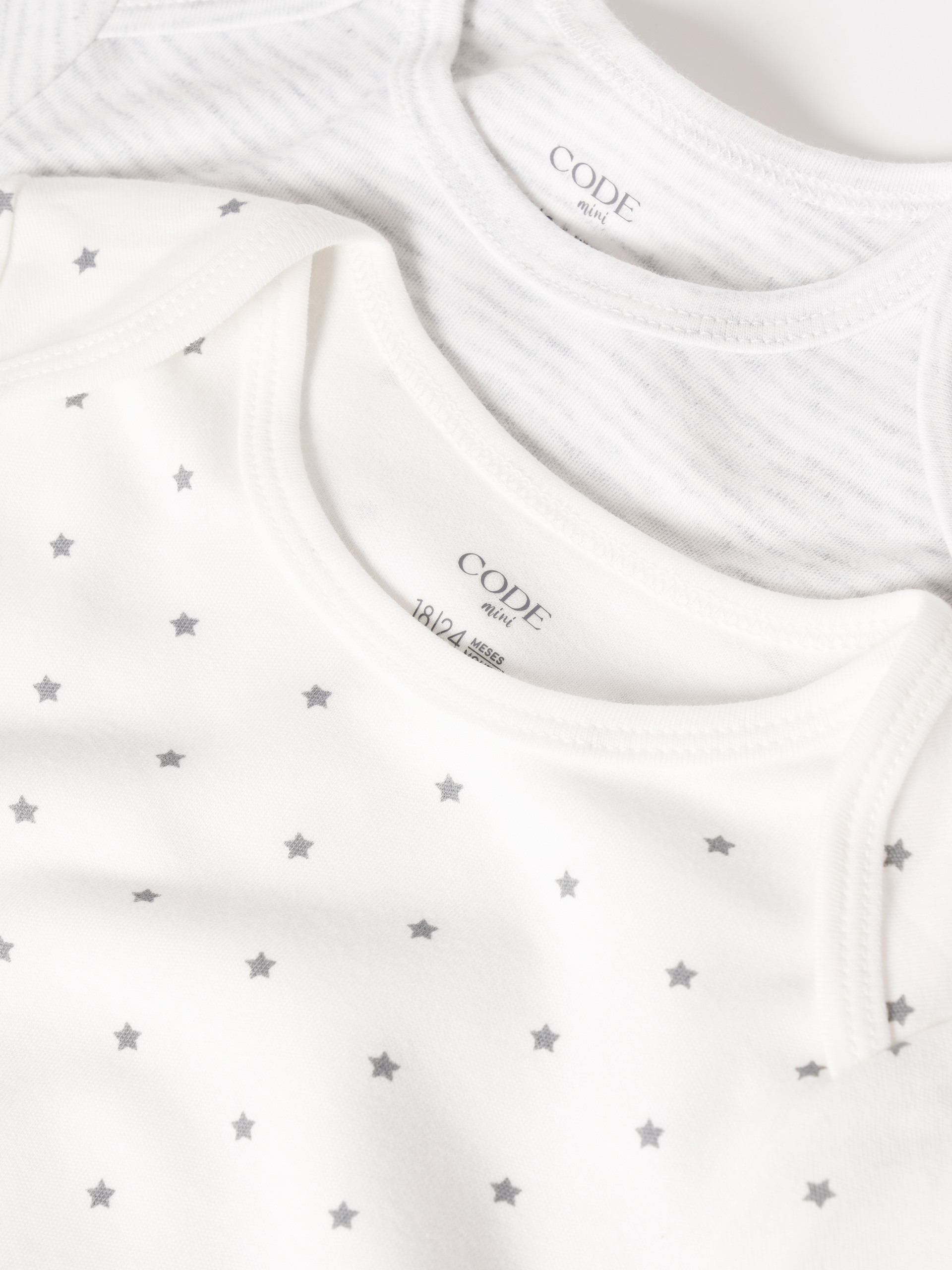 Pack dois bodies 100% algodão