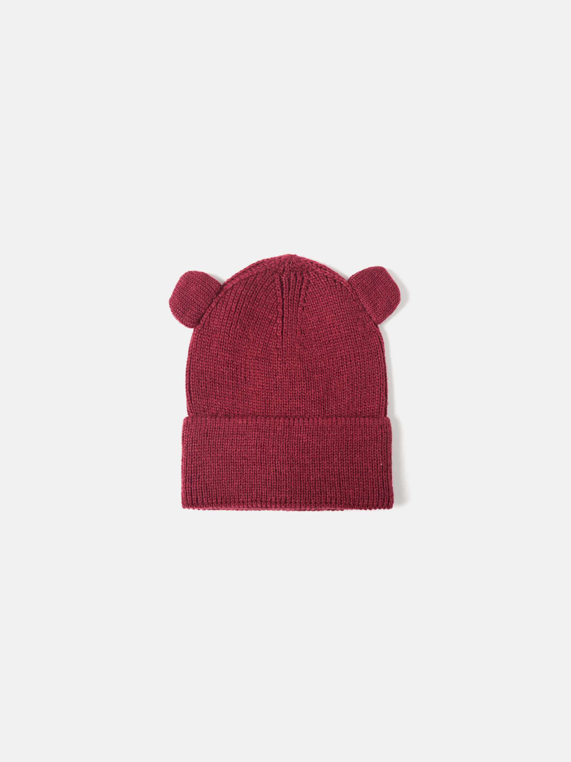 Gorro malha com orelhas