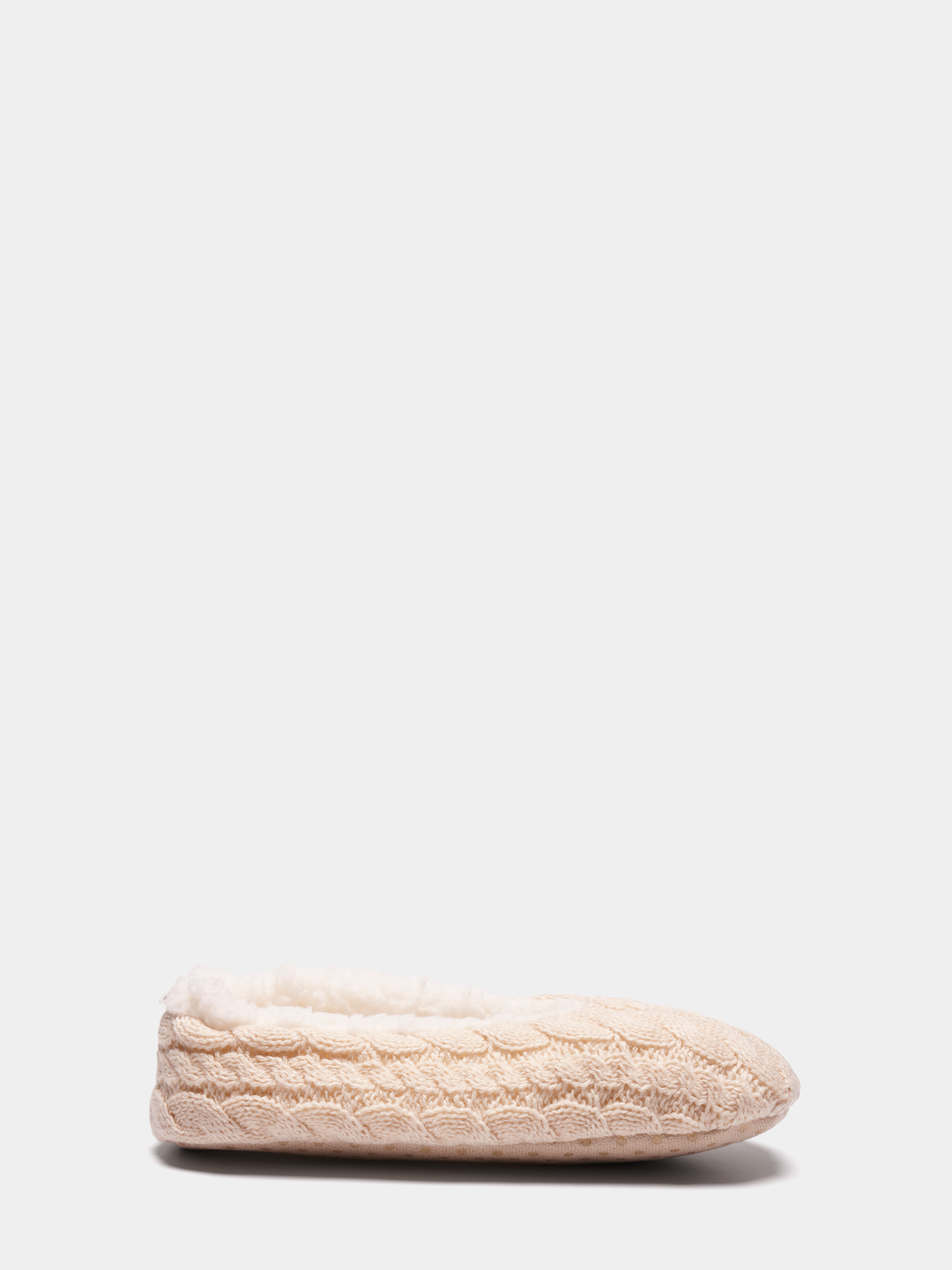 Pantufas efeito entrançado