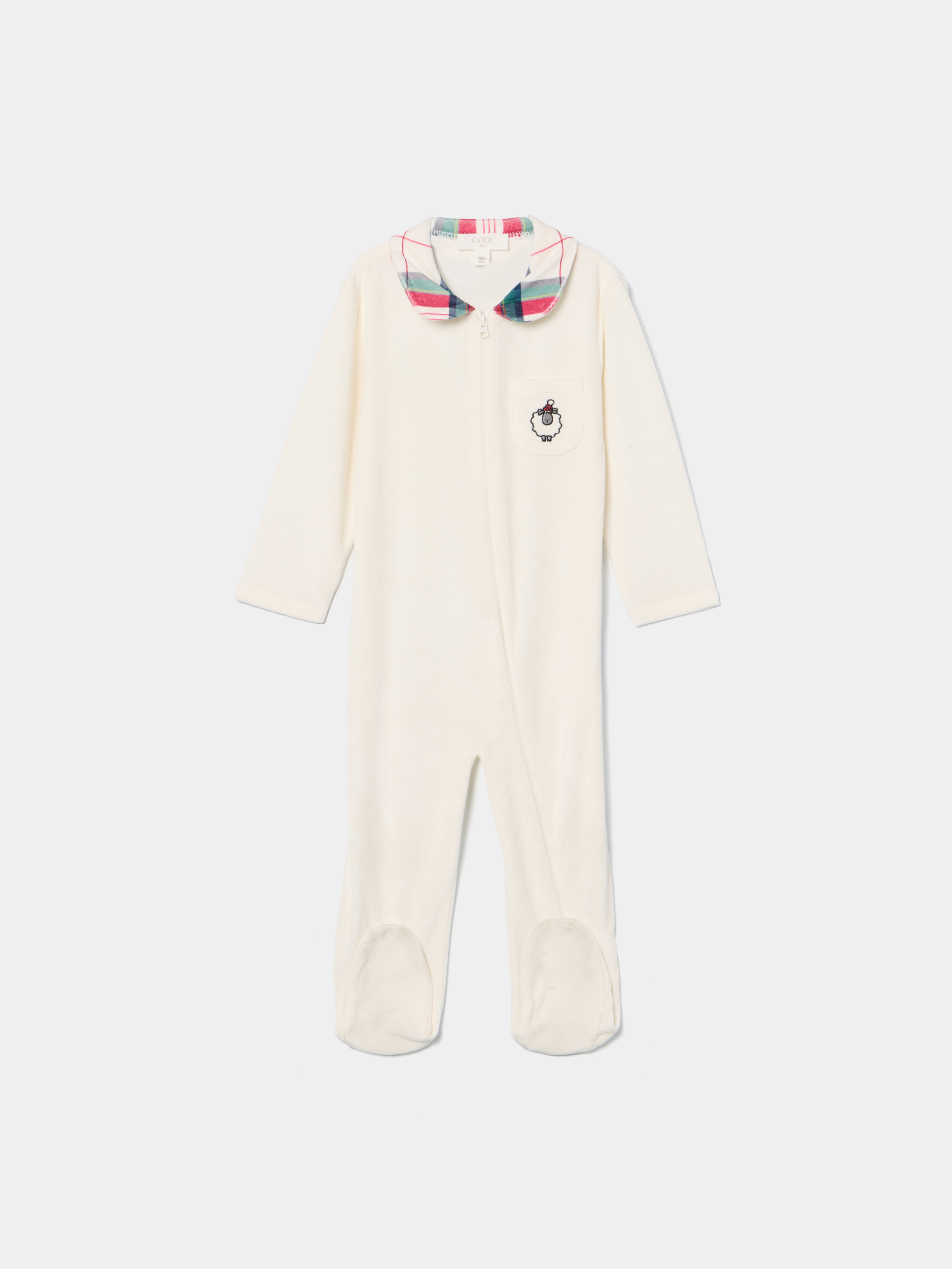 Babygrow com gola xadrez