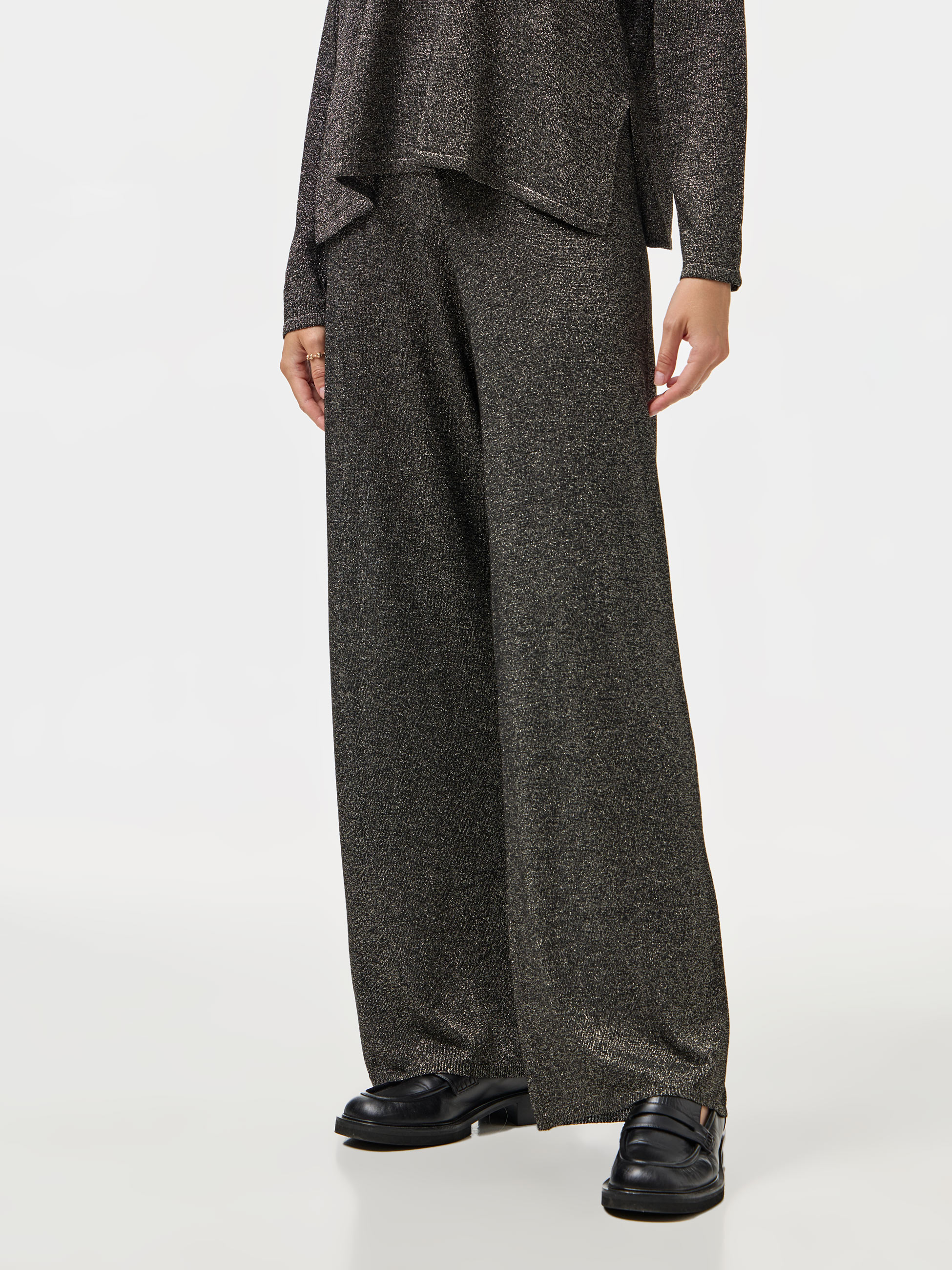 Calça larga em malha