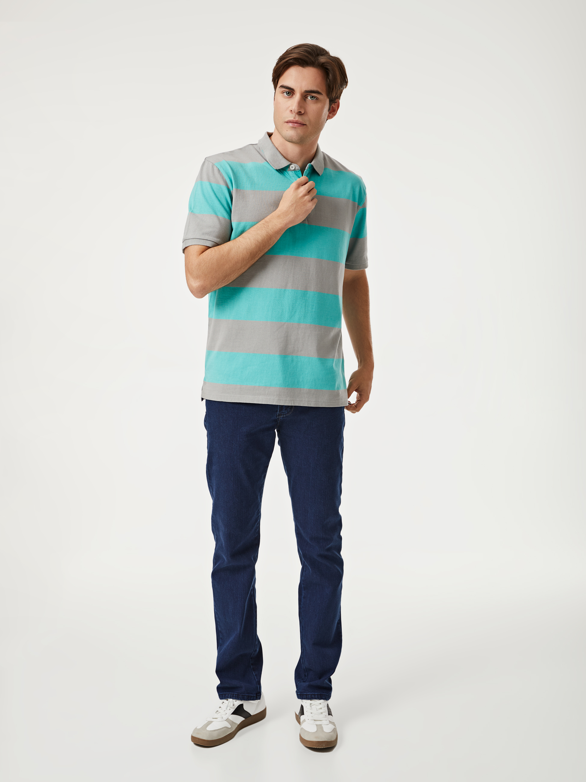 Polo com Riscas Largas