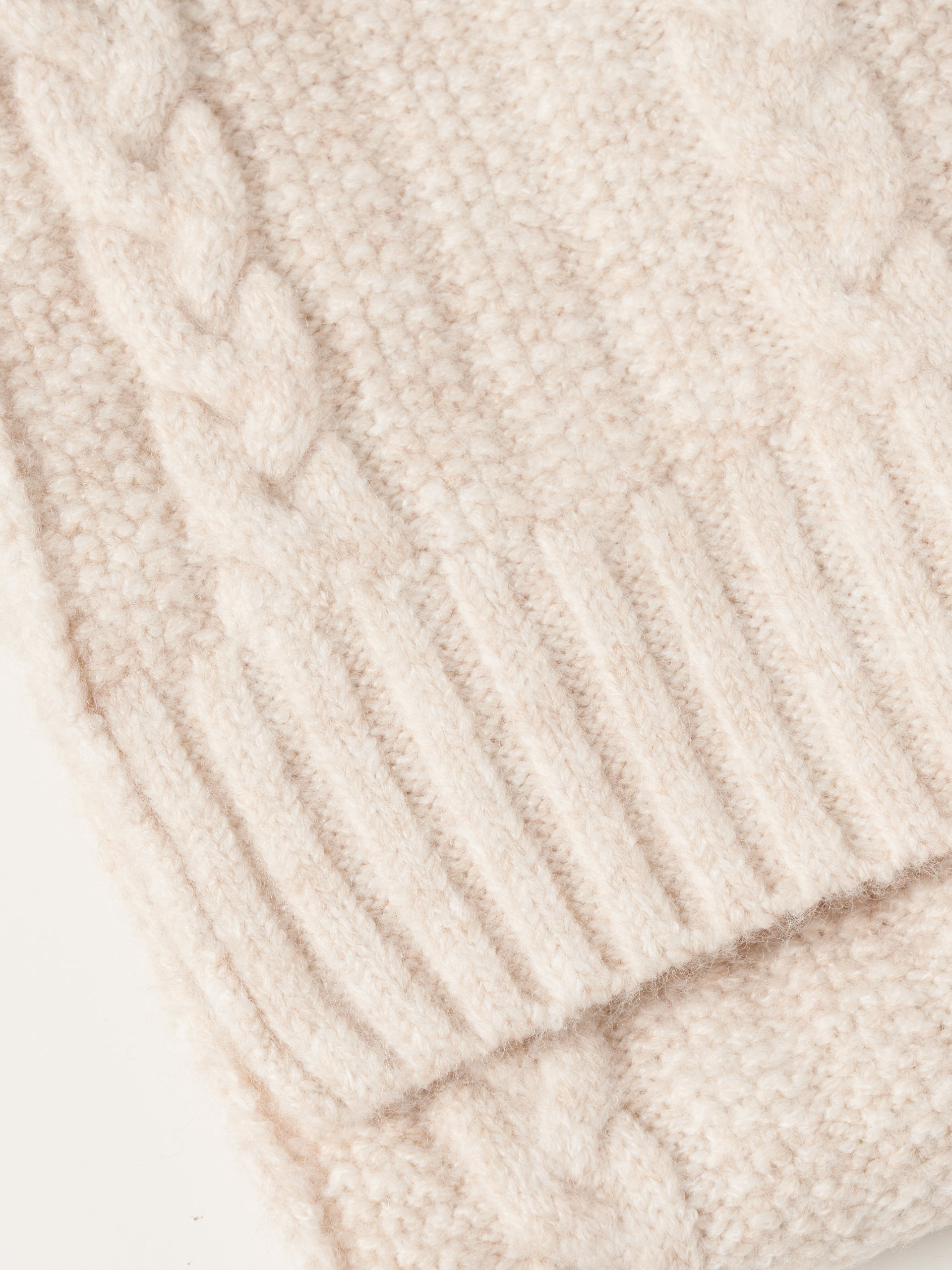 Cachecol malha entrançada