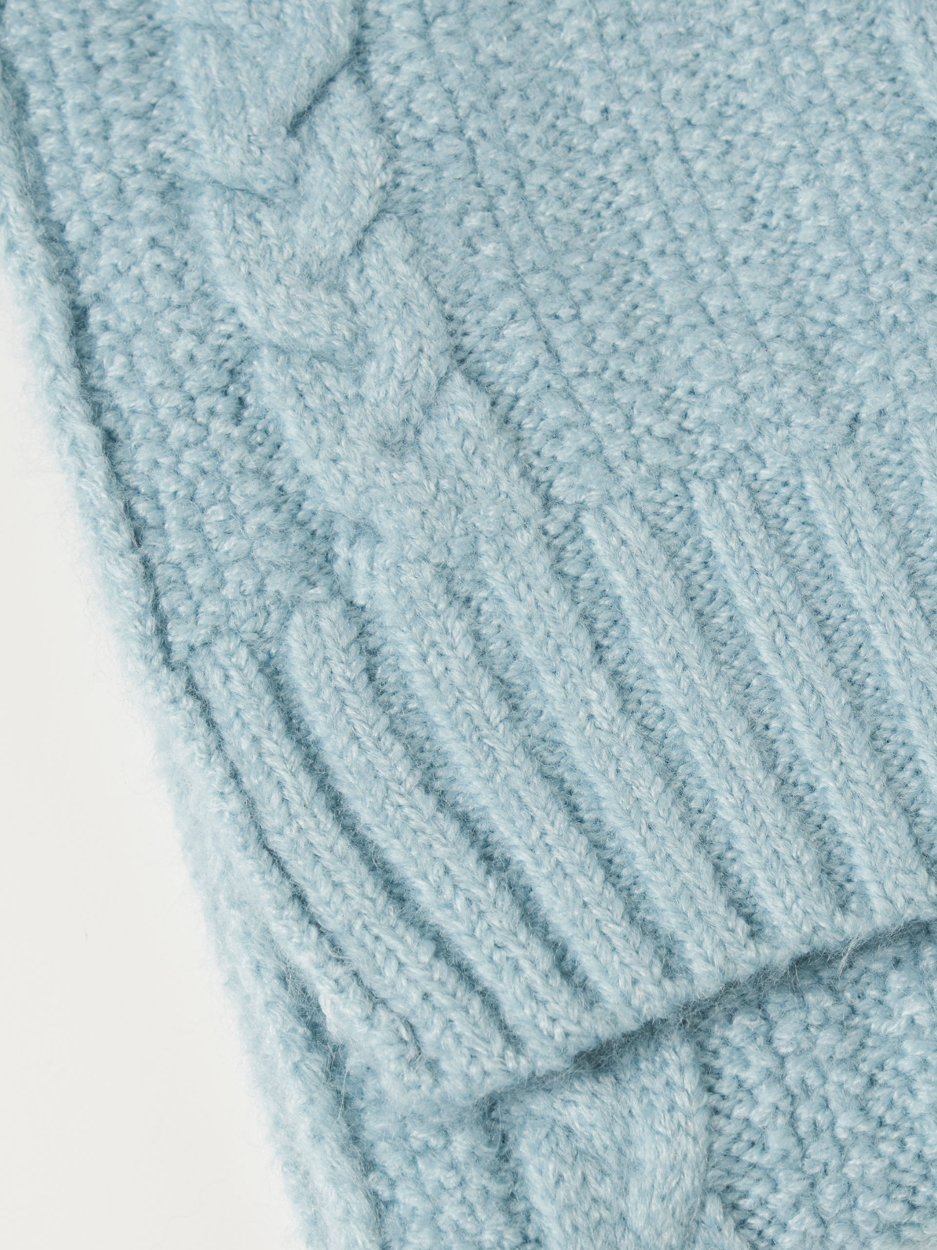 Cachecol malha entrançada