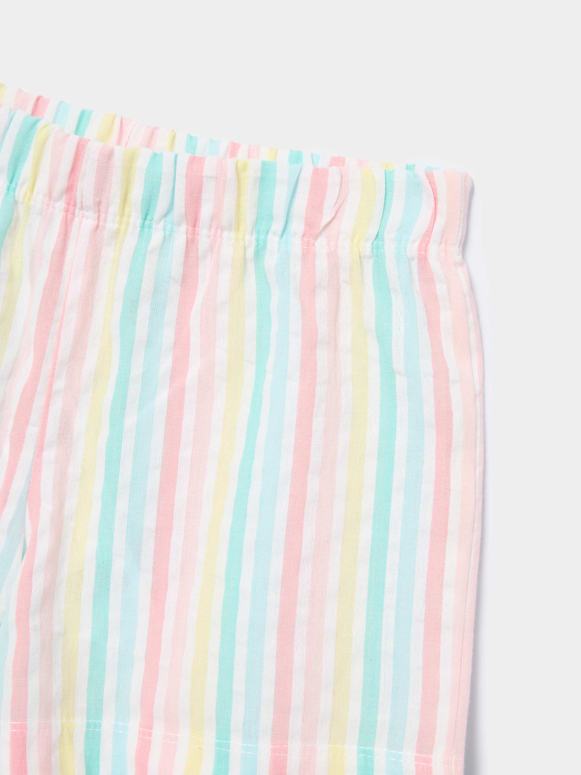 Pijama curto com riscas