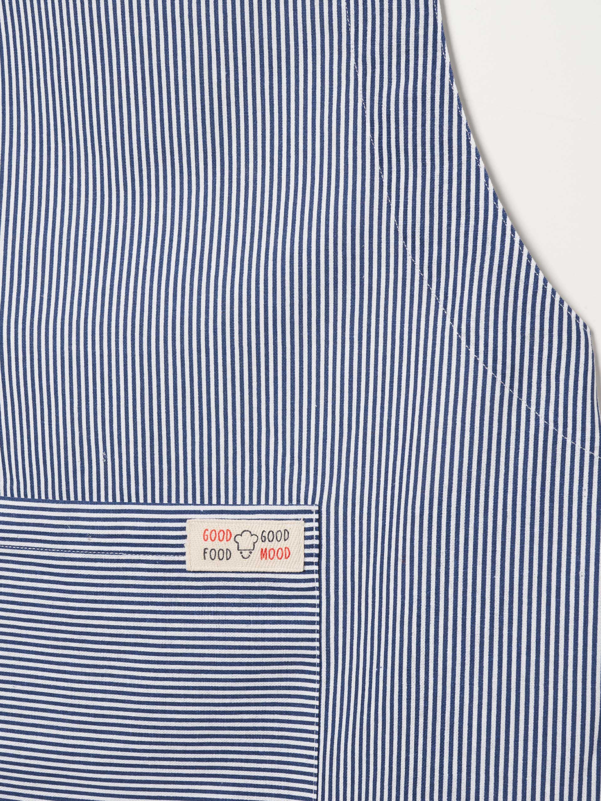 Avental de Cozinha com Riscas – Azul