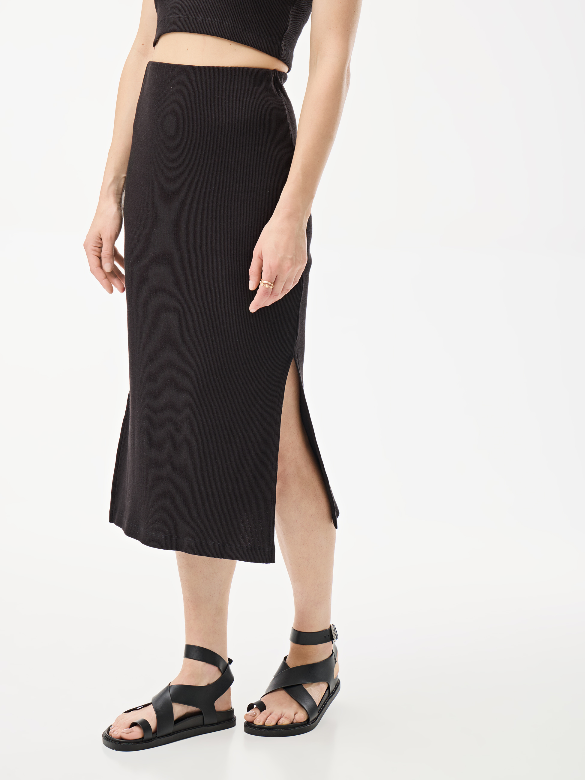 Saia midi 100% algodão