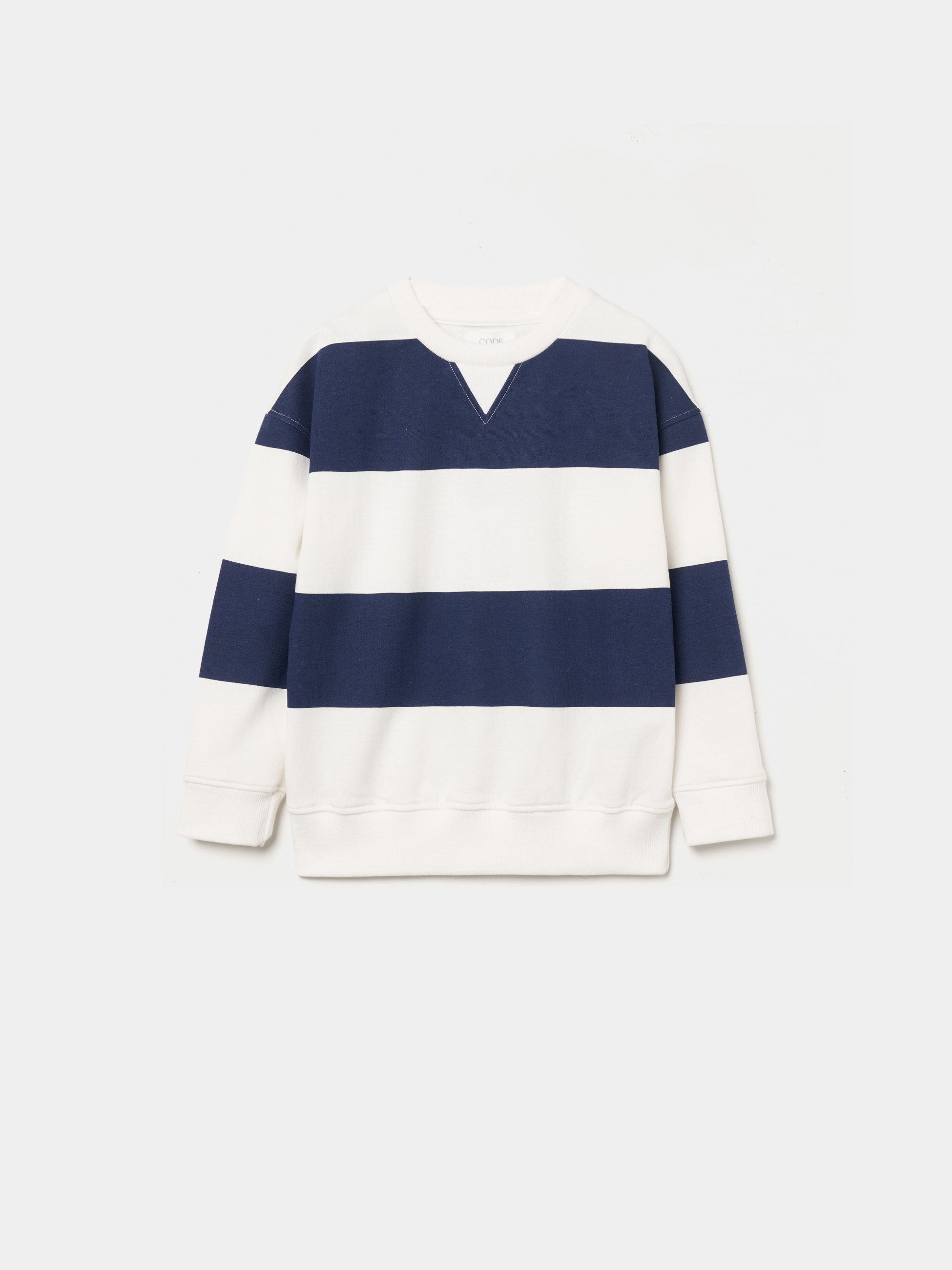 Sweatshirt às riscas