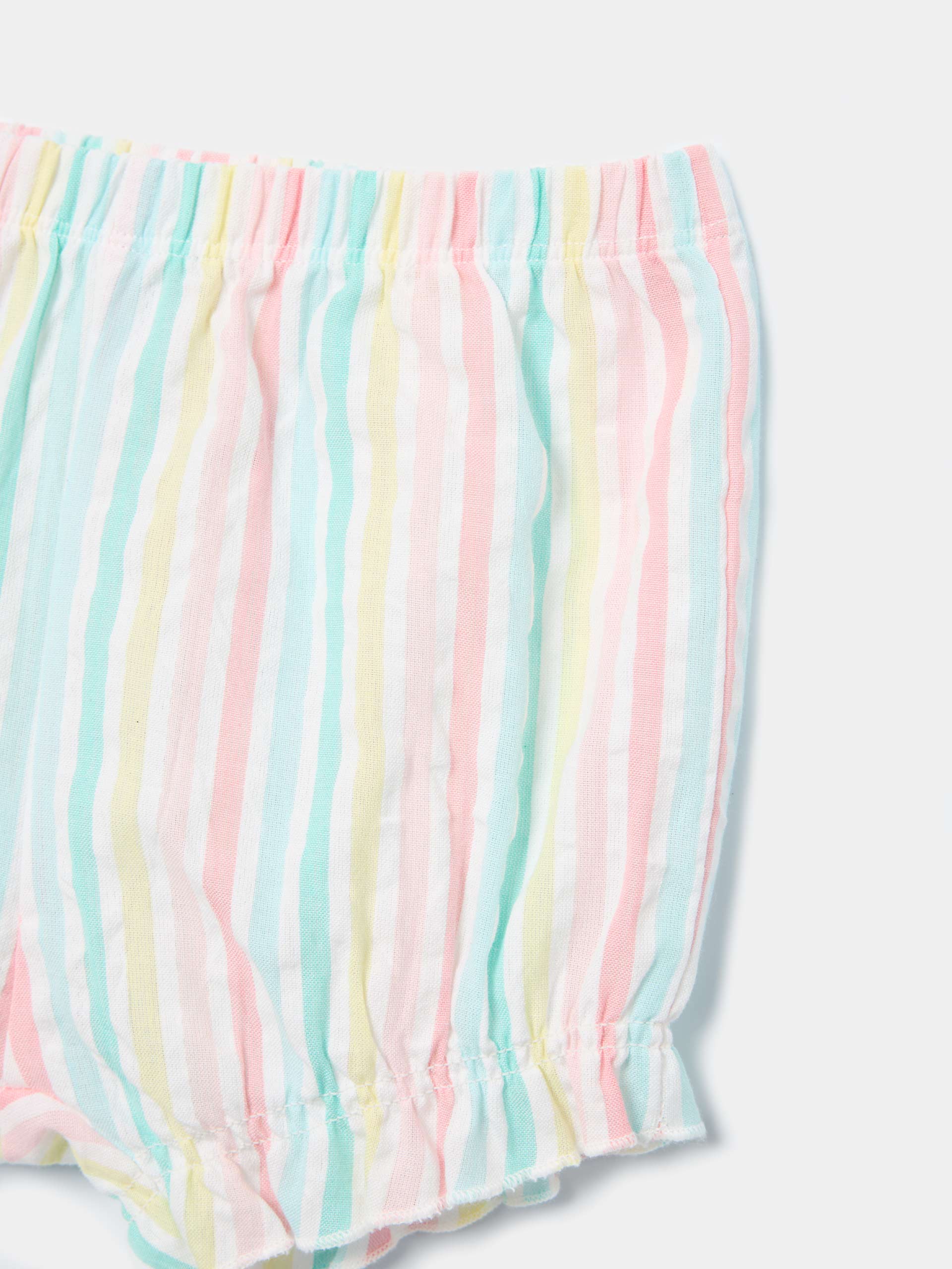 Pijama curto com riscas