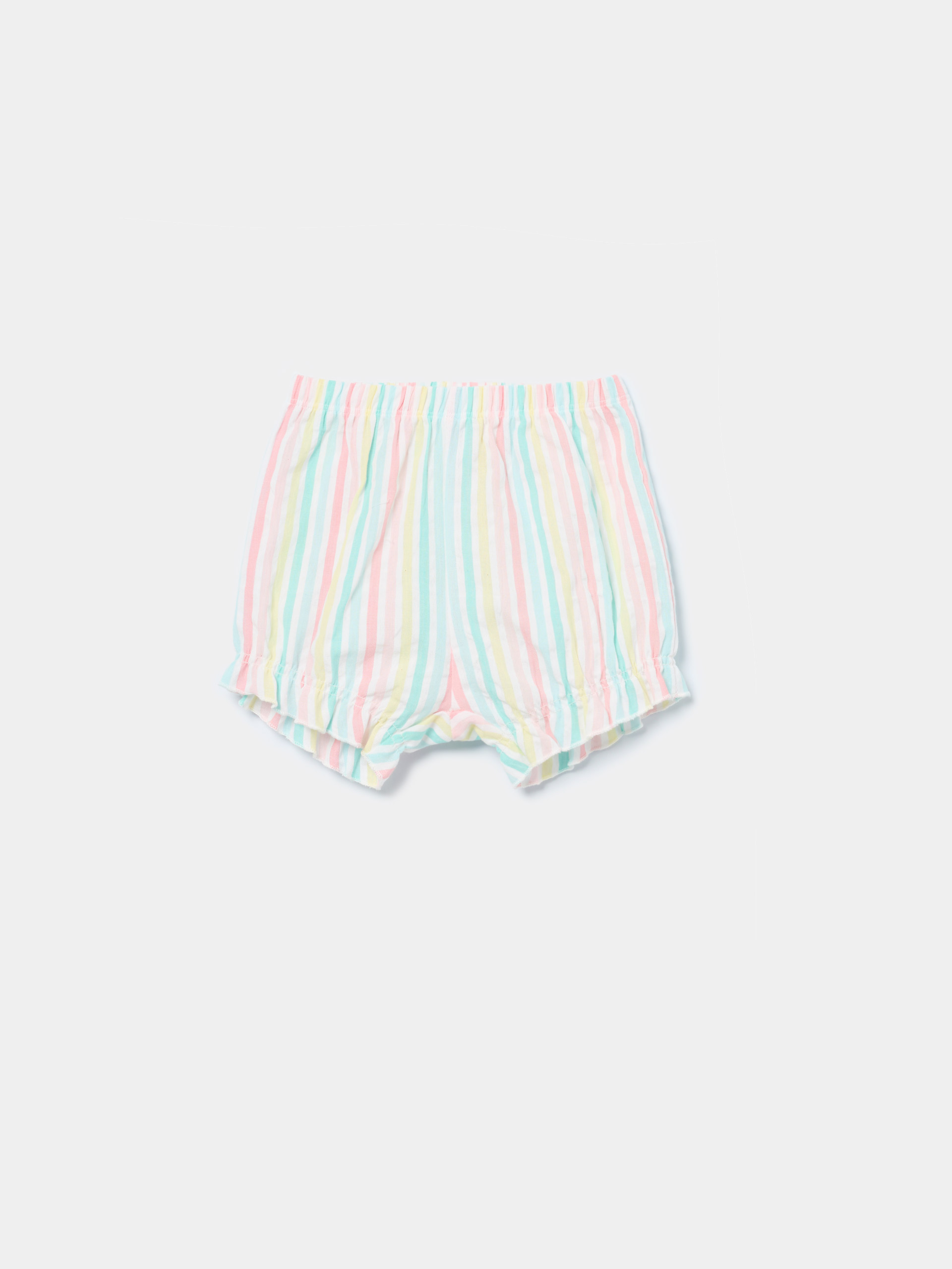 Pijama curto com riscas