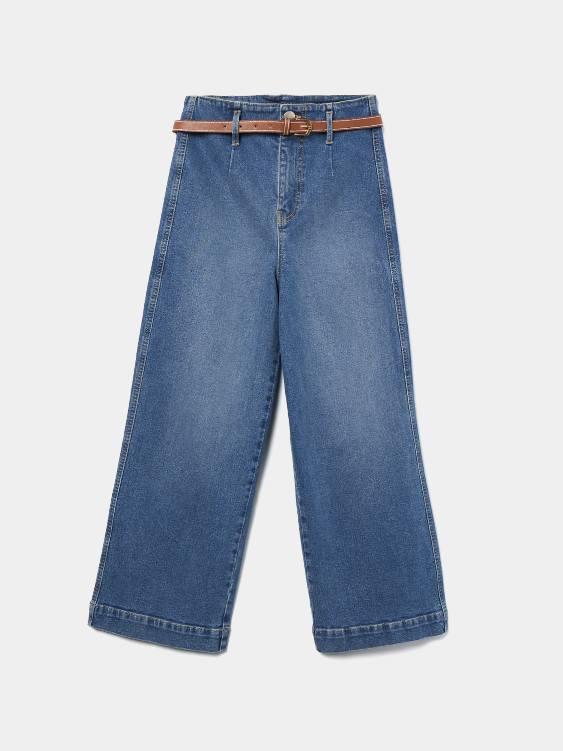 Calças de ganga wide crop