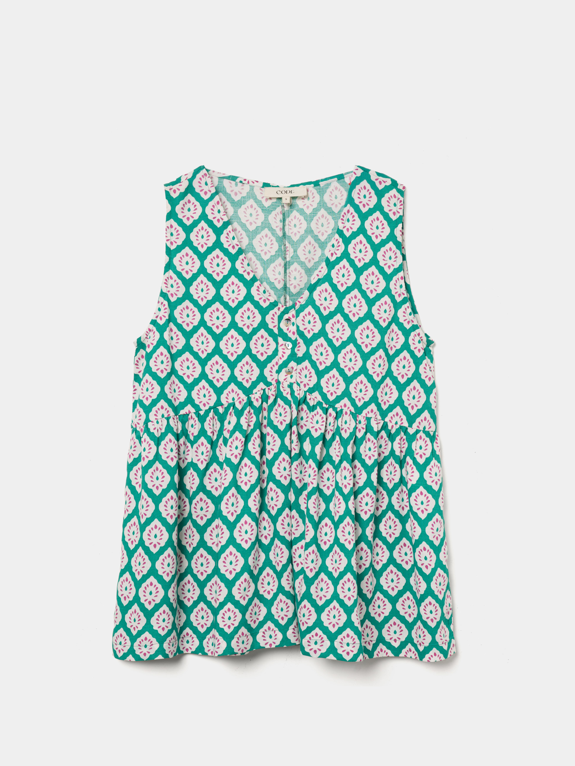 Blusa fluida estampada