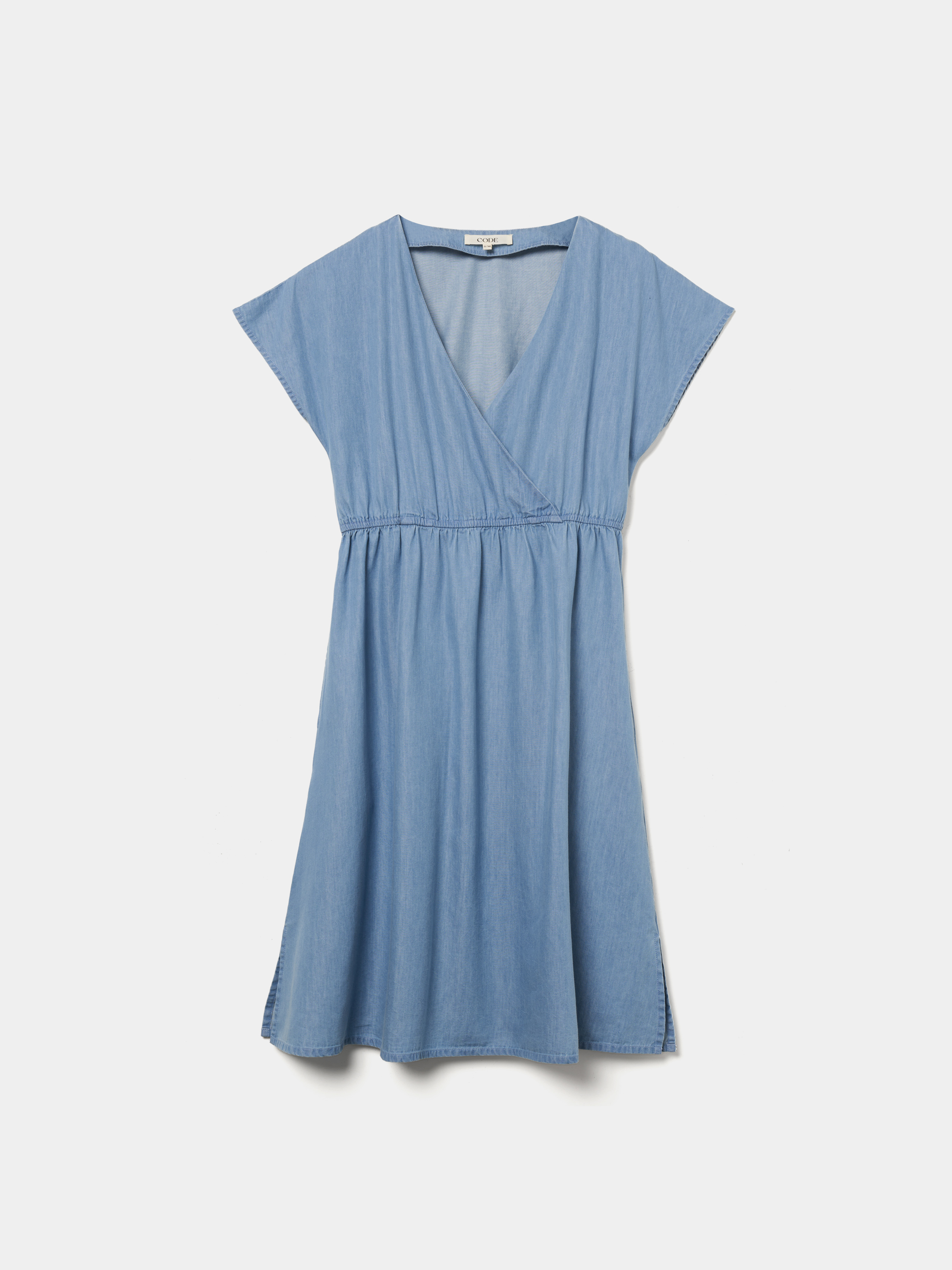 Vestido com decote cruzado